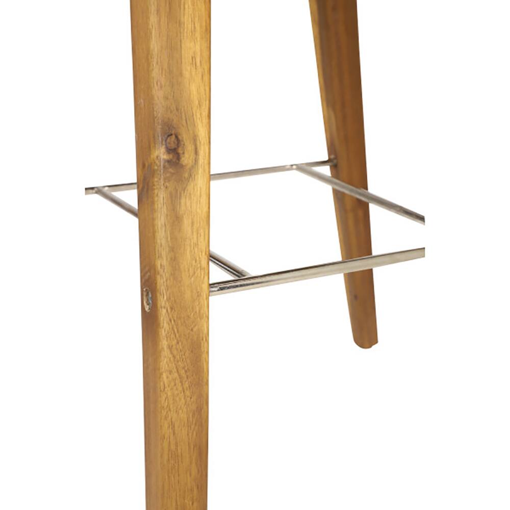 Gray Wood Modern Bar Stool