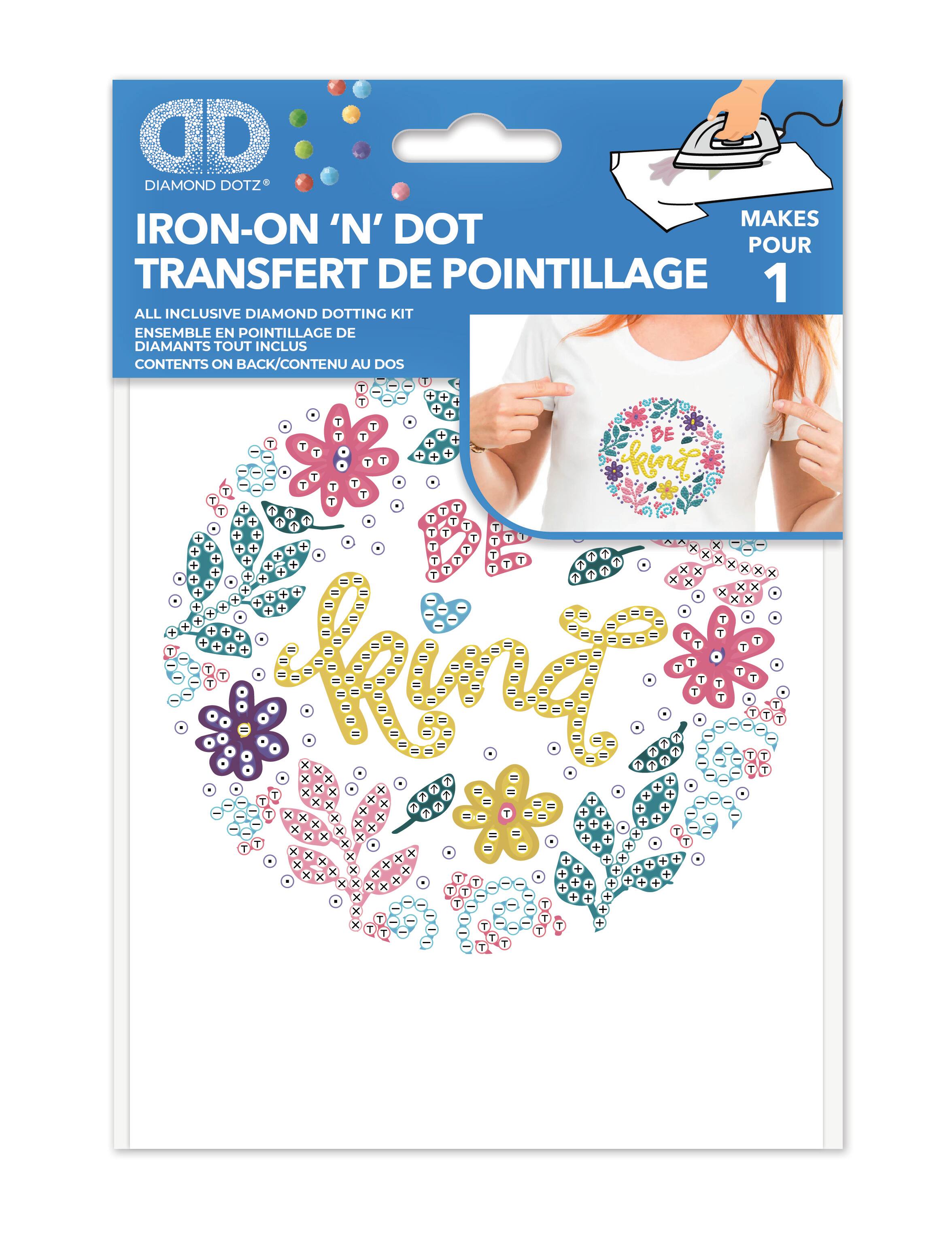 Diamond Dotz® Be Kind Iron-On 'n' Dot Kit