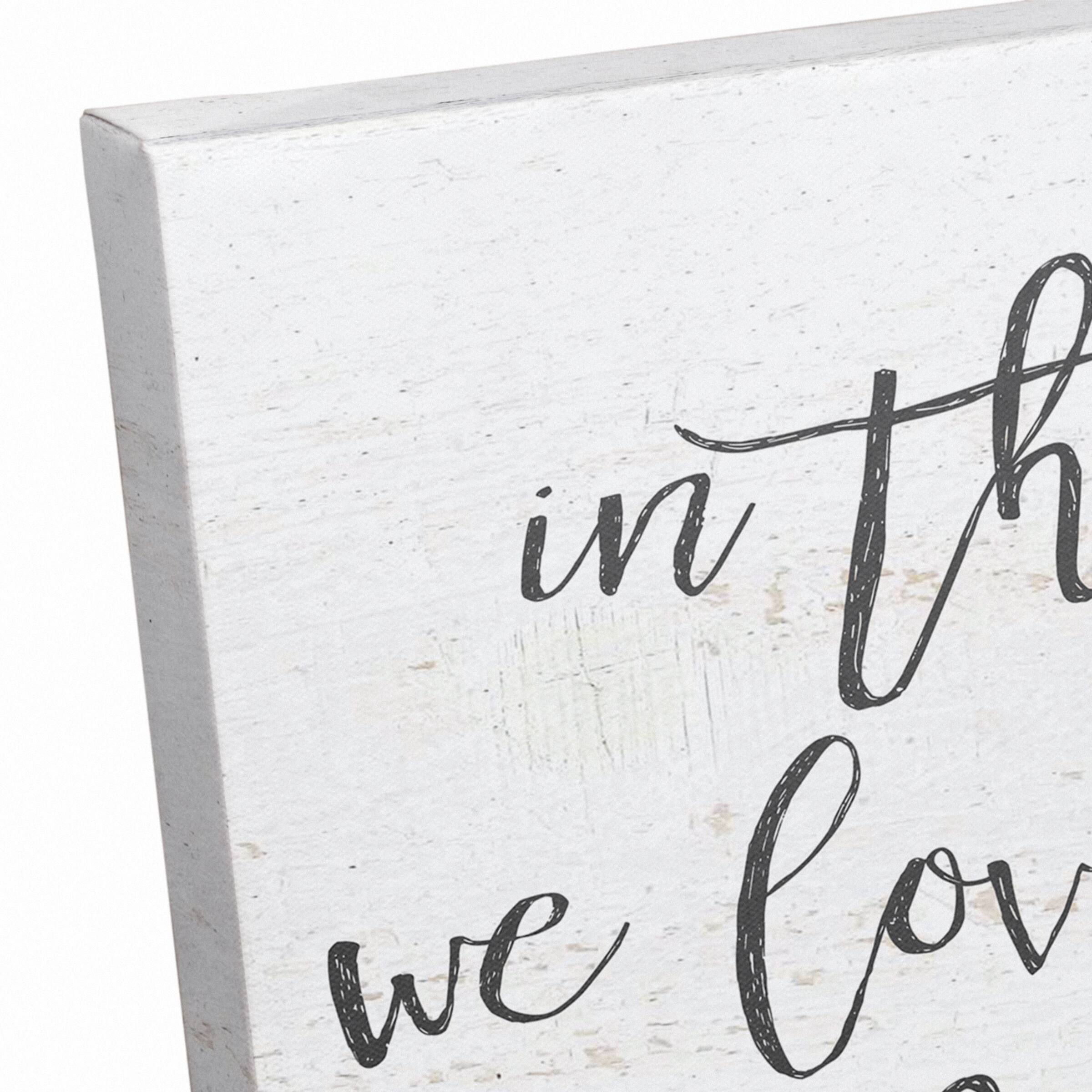 In This House We Love Anything with Four Legs Canvas Wall Art