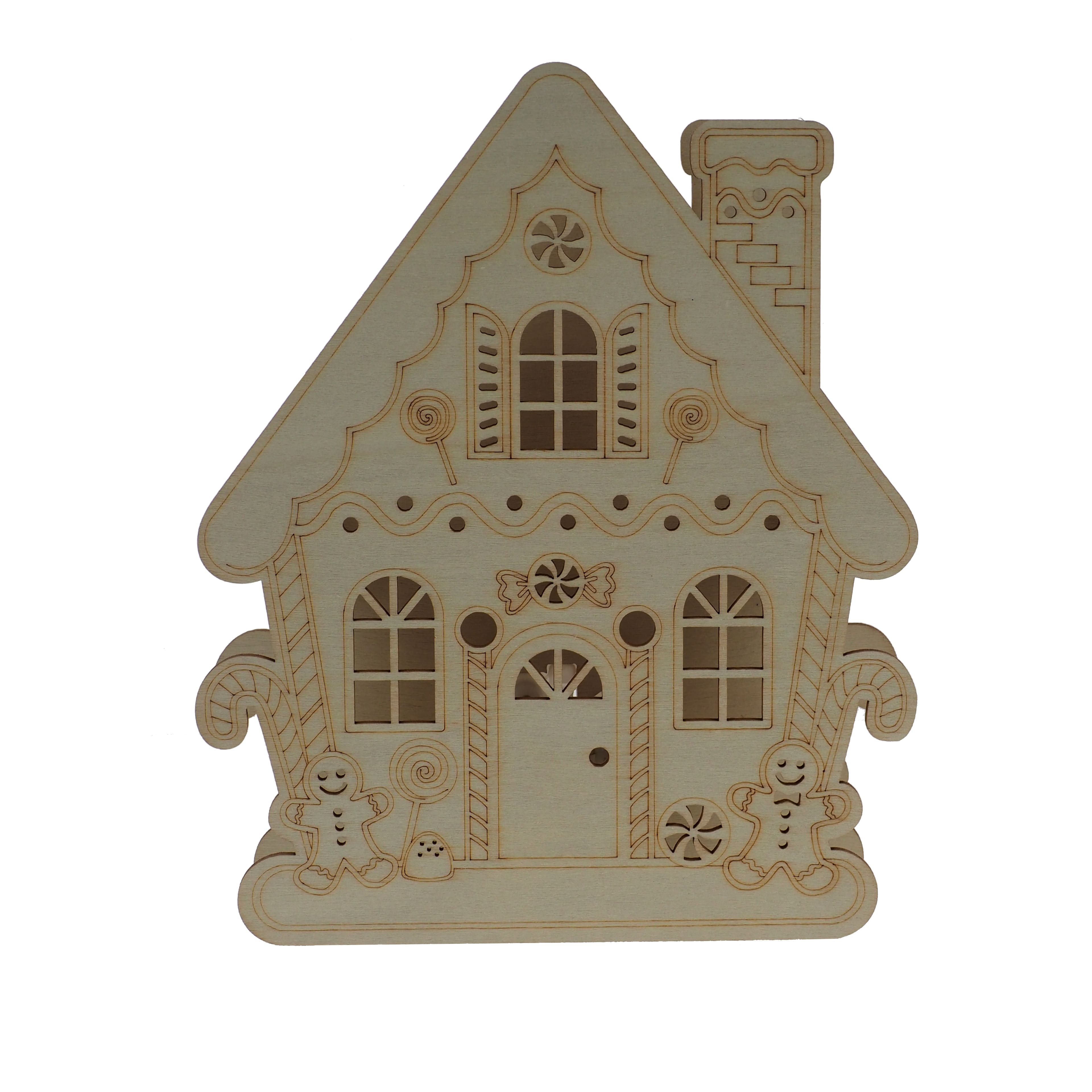 6.5" Gingerbread House DIY LED Tabletop Décor by Make Market®