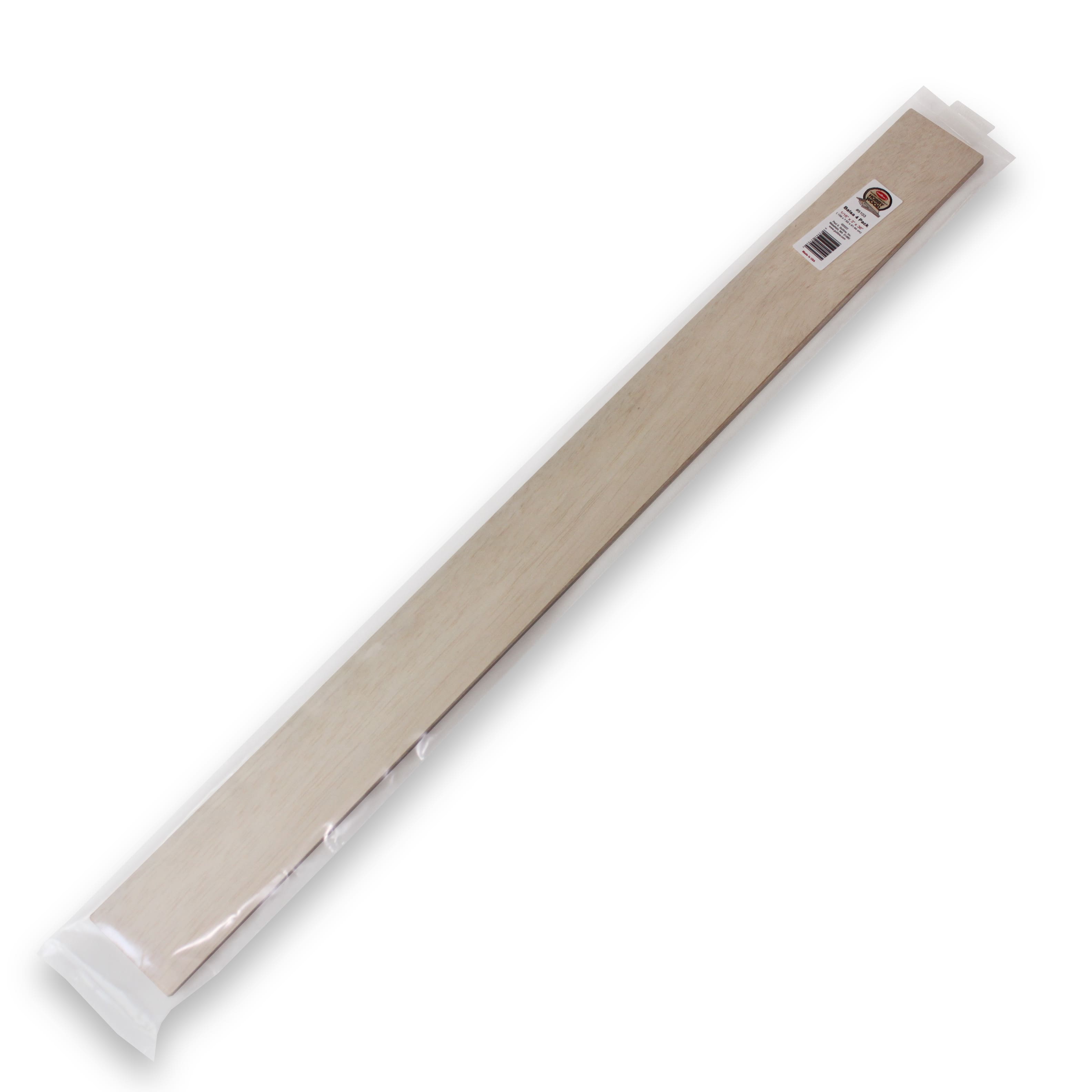 Guillow's 1/16" x 3" x 36" Balsa Wood Slats, 4ct.