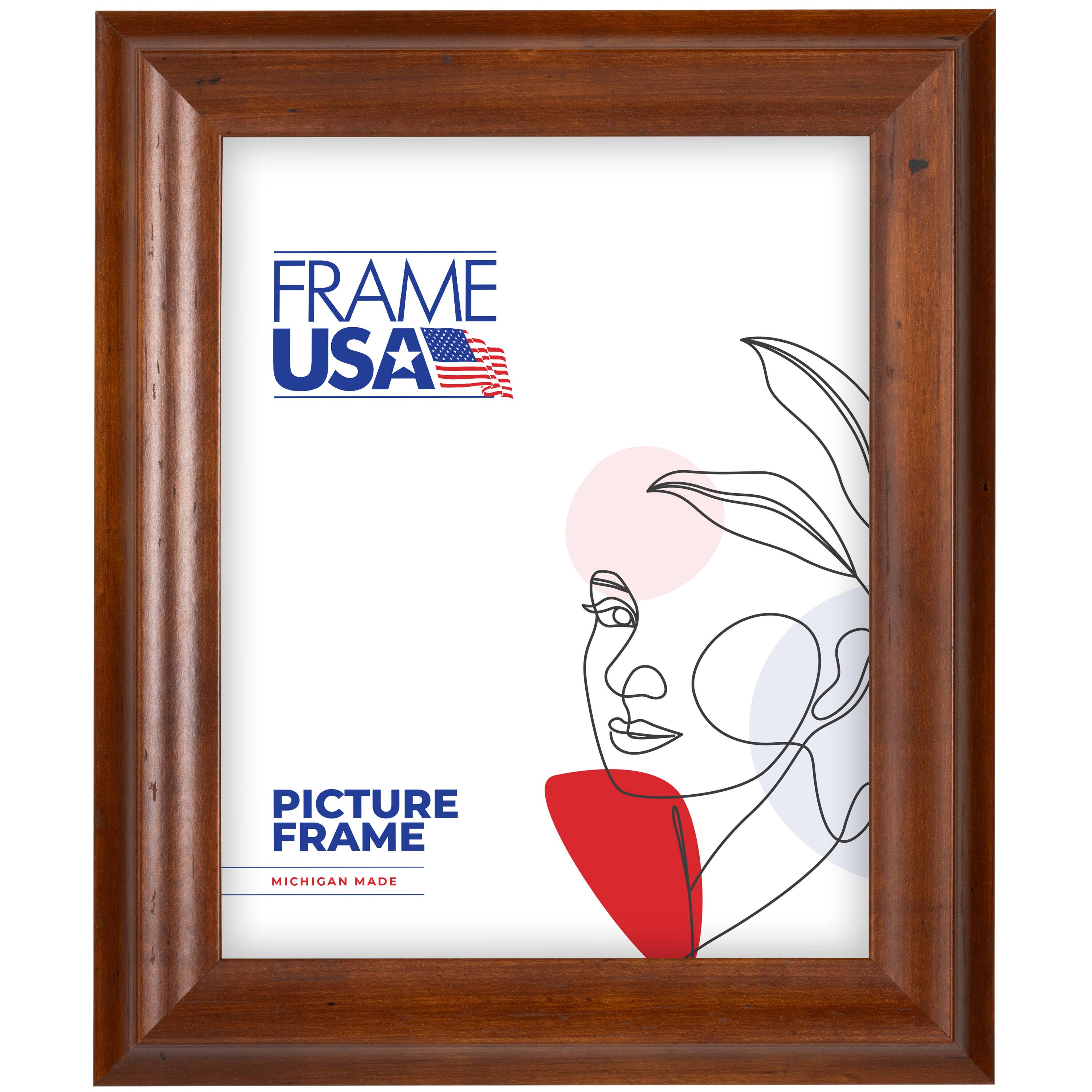Frame USA Verona Narrow Honey Single Image Picture Frame