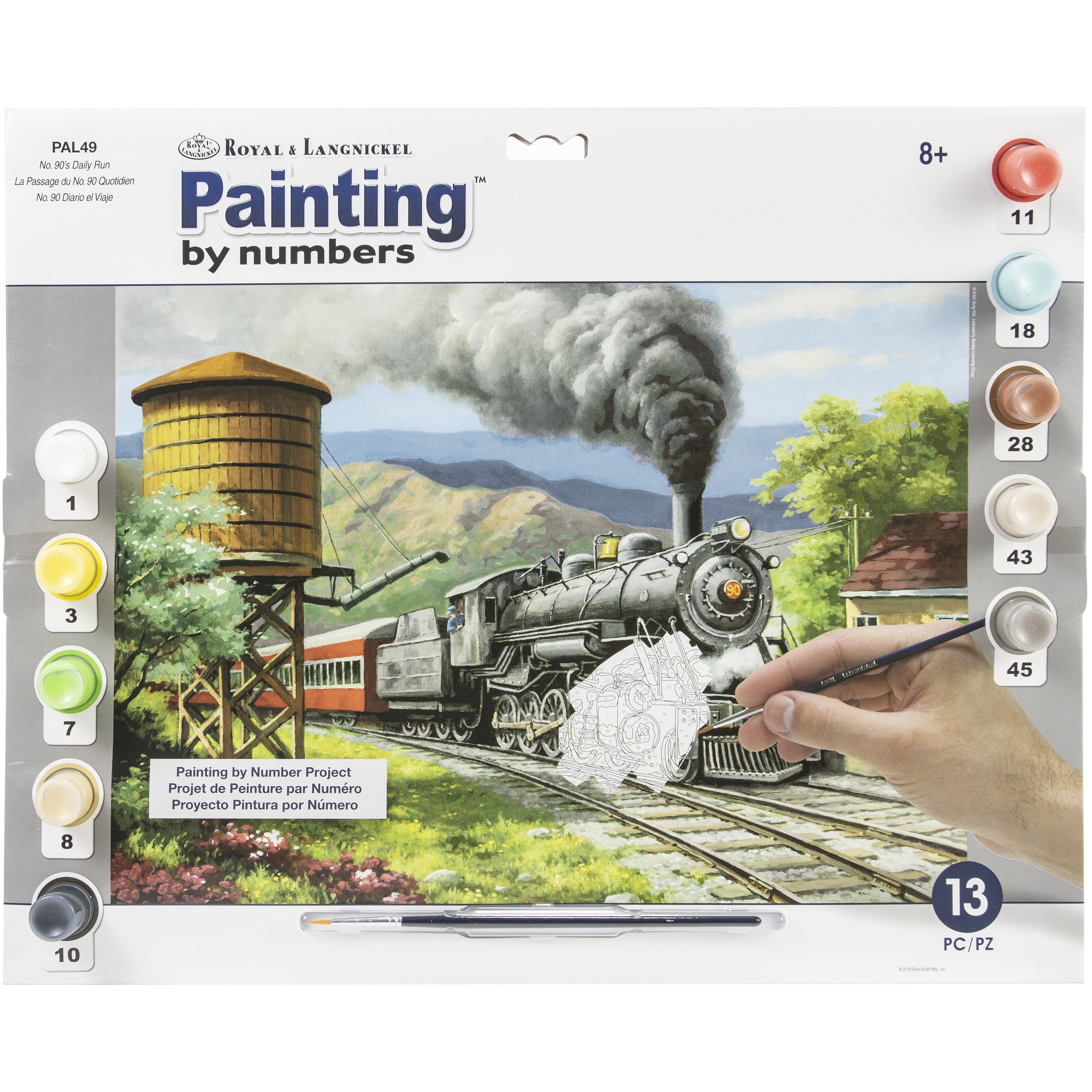 Royal & Langnickel® No. 90's Daily Run Paint By Number Kit