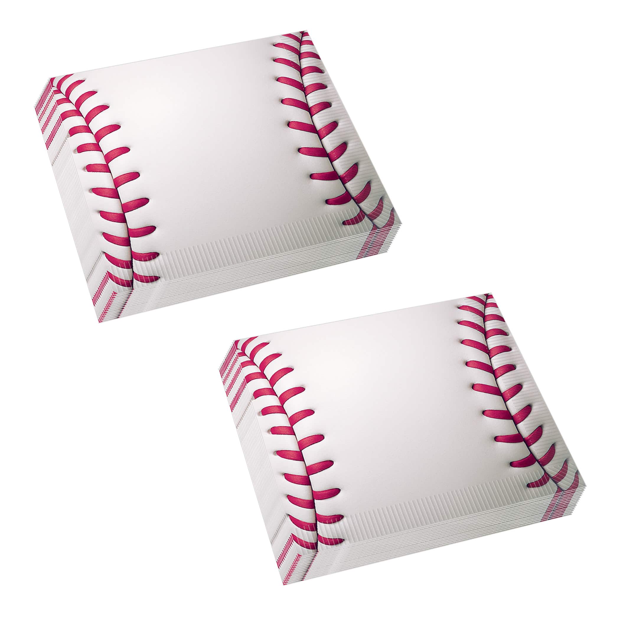 Beistle 6.5" x 6.5" Baseball 2-Ply Luncheon Napkins, 32ct.