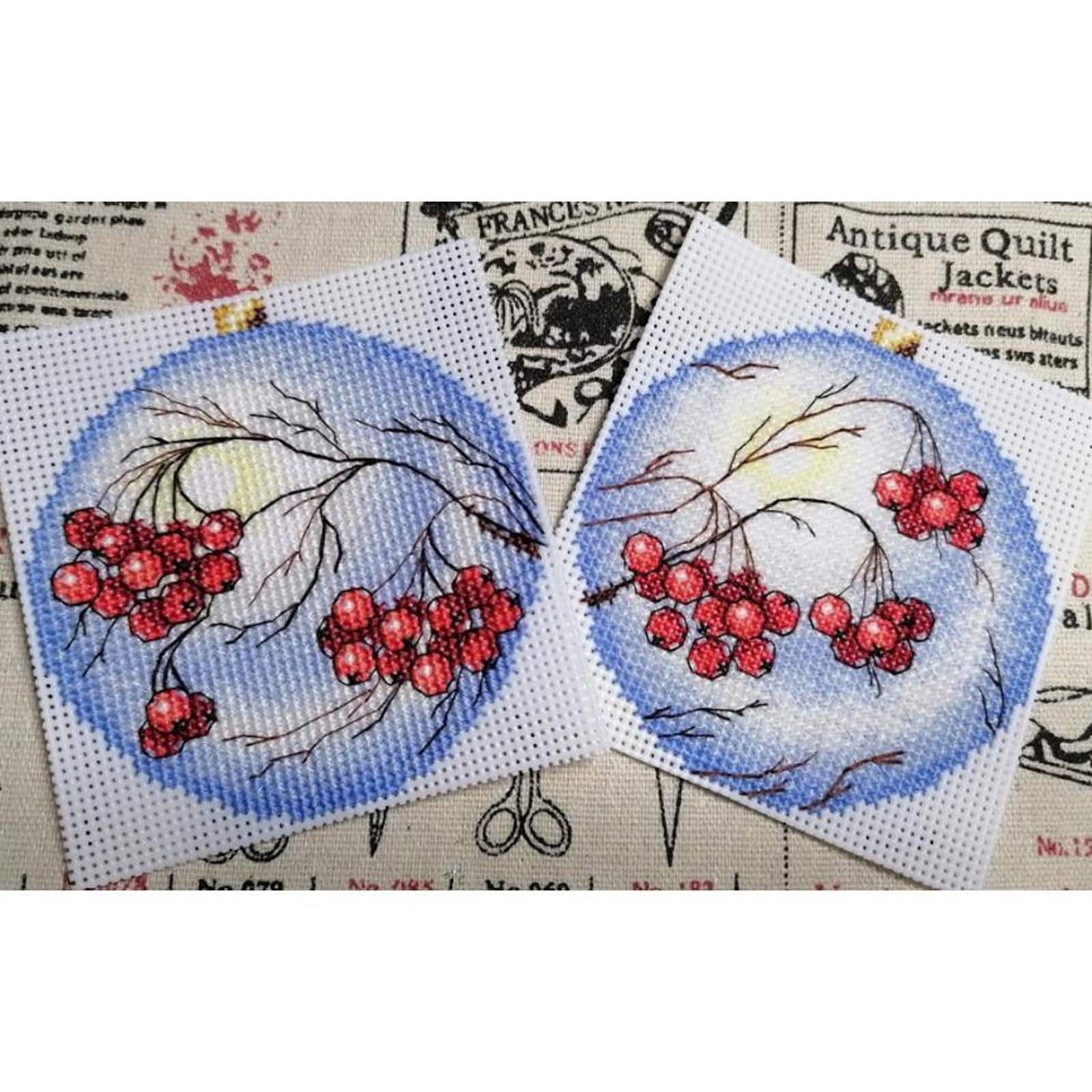 MP Studia Christmas Tree Decoration - Rowan Plastic Canvas Counted Cross Stitch Kit
