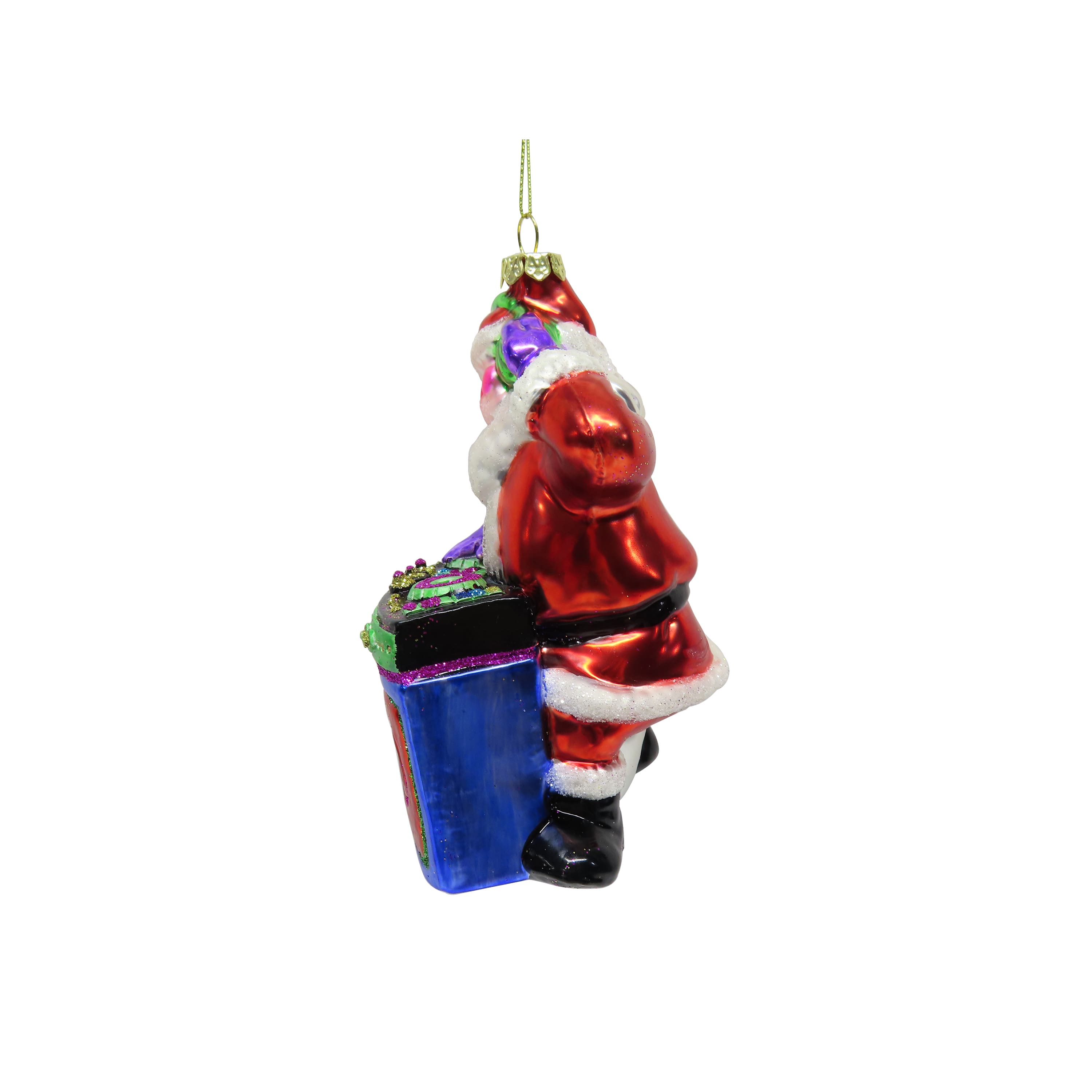 4.75" DJ Santa Hand Painted Glass Ornament by Ashland®