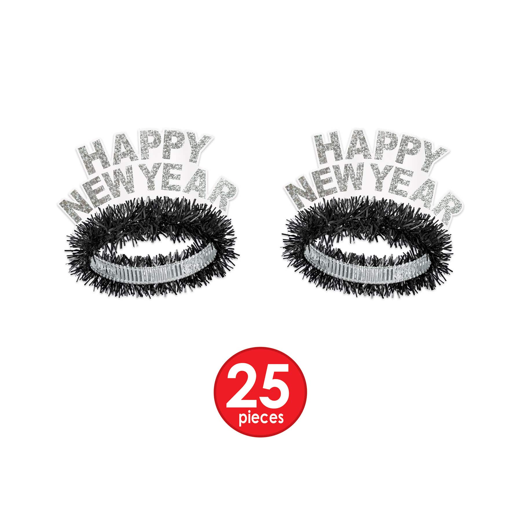 Beistle Black & White New Year Legacy Party Favor Kit for 50