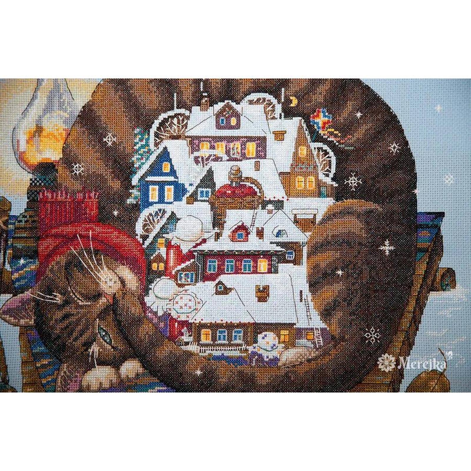 Merejka® Cozy Winter Counted Cross Stitch Kit