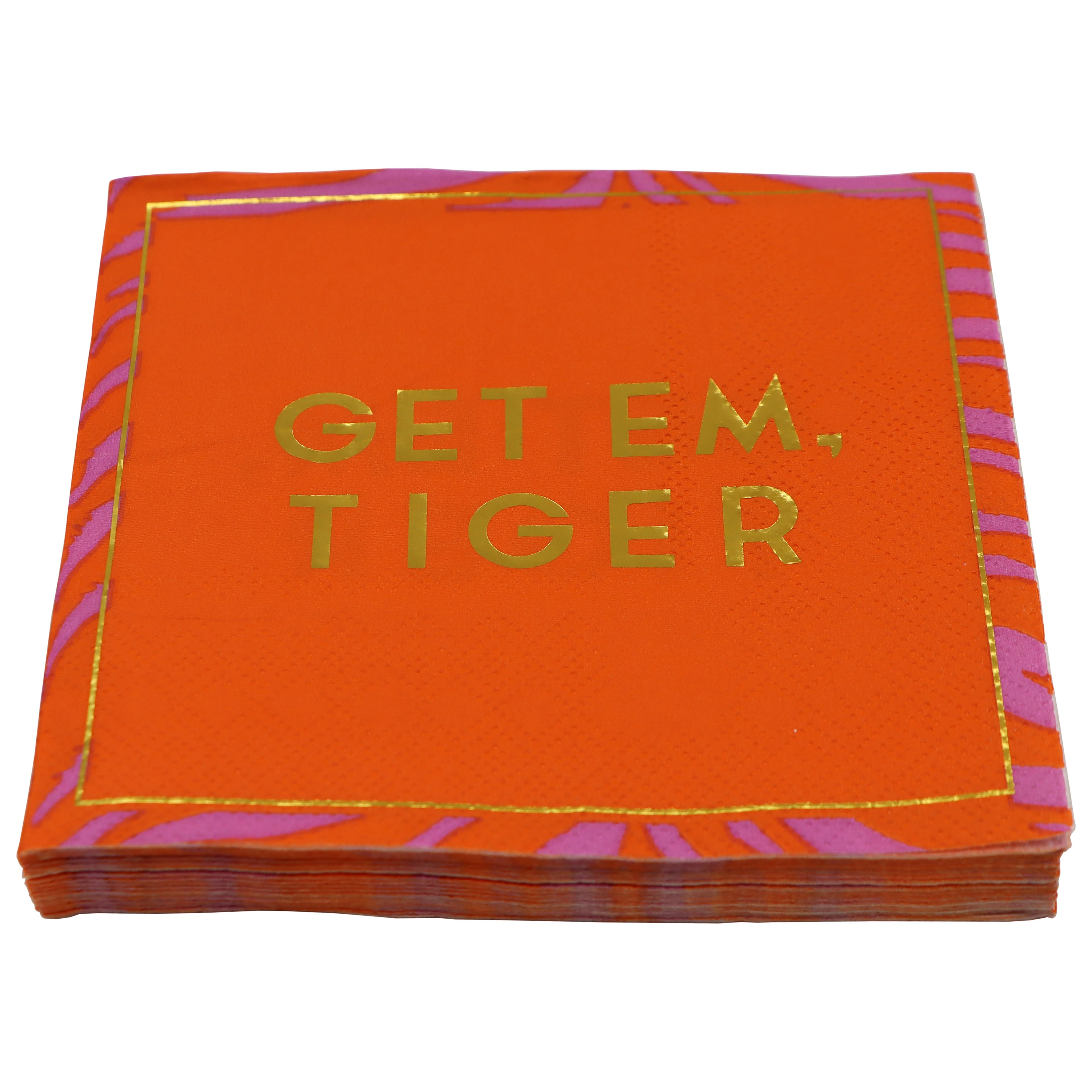 Pink Jungle Get Em Tiger Paper Beverage Napkins, 20ct. by Celebrate It™
