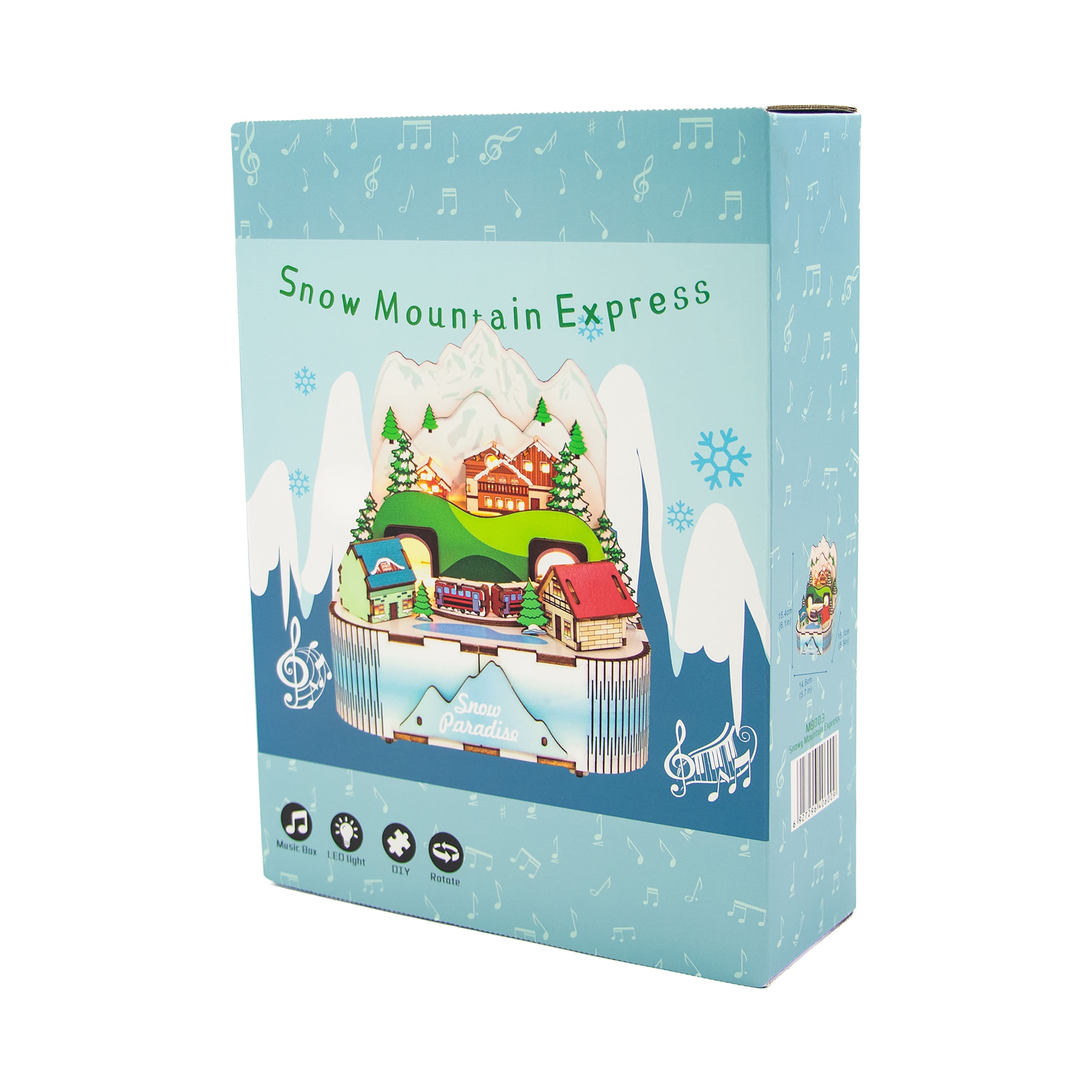 Sparkly Selections Snow Mountain Express Music Box DIY Miniature Kit