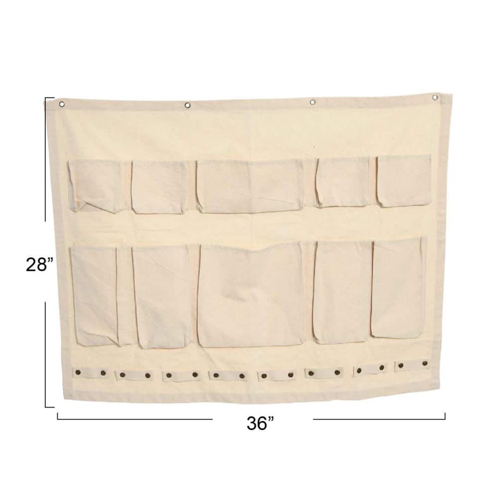 Household Essentials 28" Canvas Craft & Garden Wall Organizer