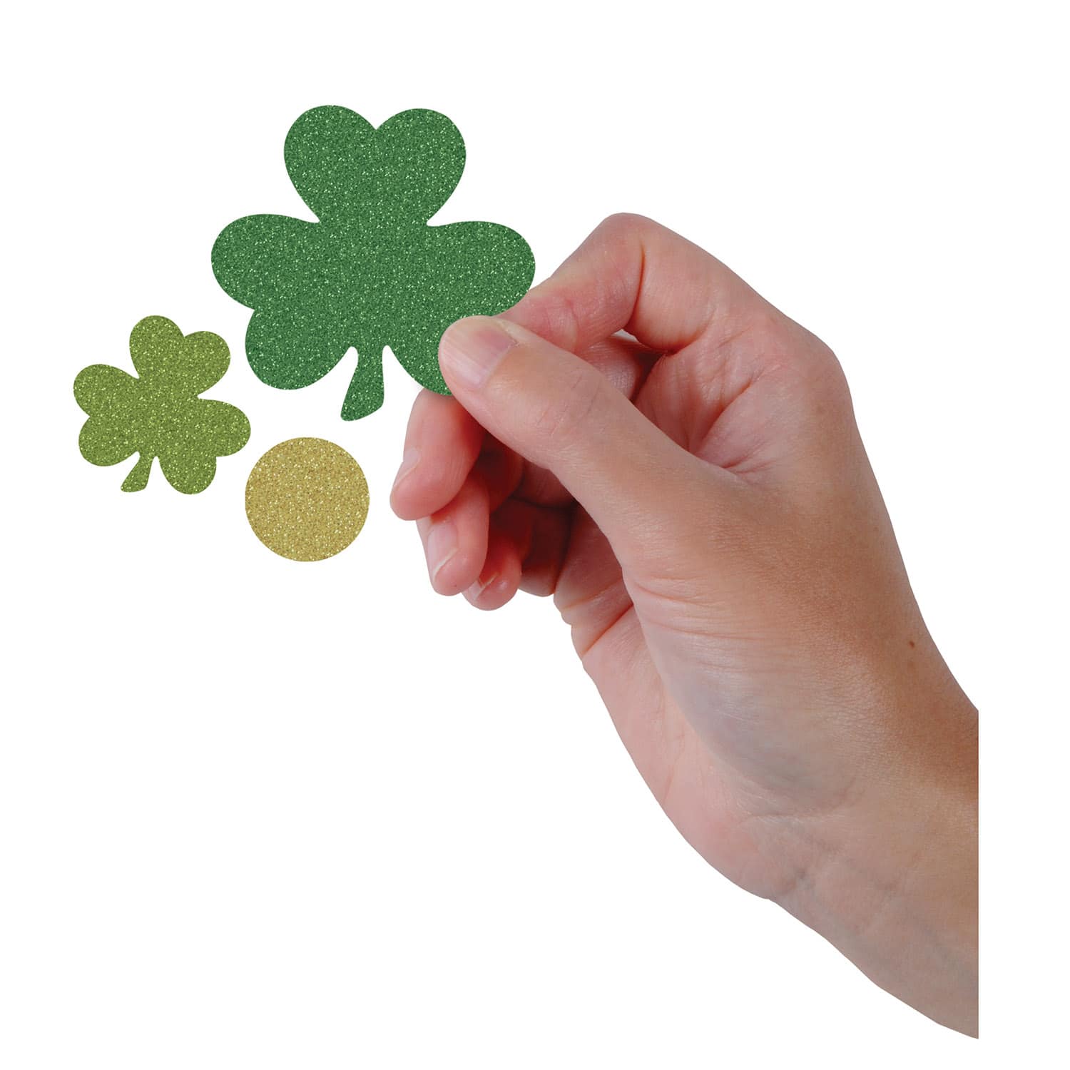 Beistle 1/2oz. Shamrock & Coin Deluxe Sparkle Confetti Packs, 2ct.