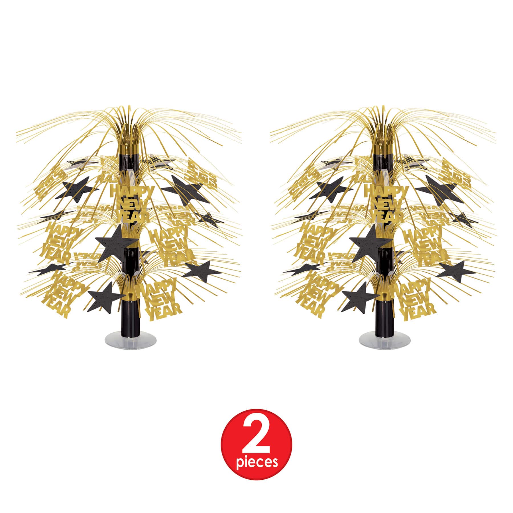 Beistle 18" Happy New Year Cascade Centerpieces, 2ct.