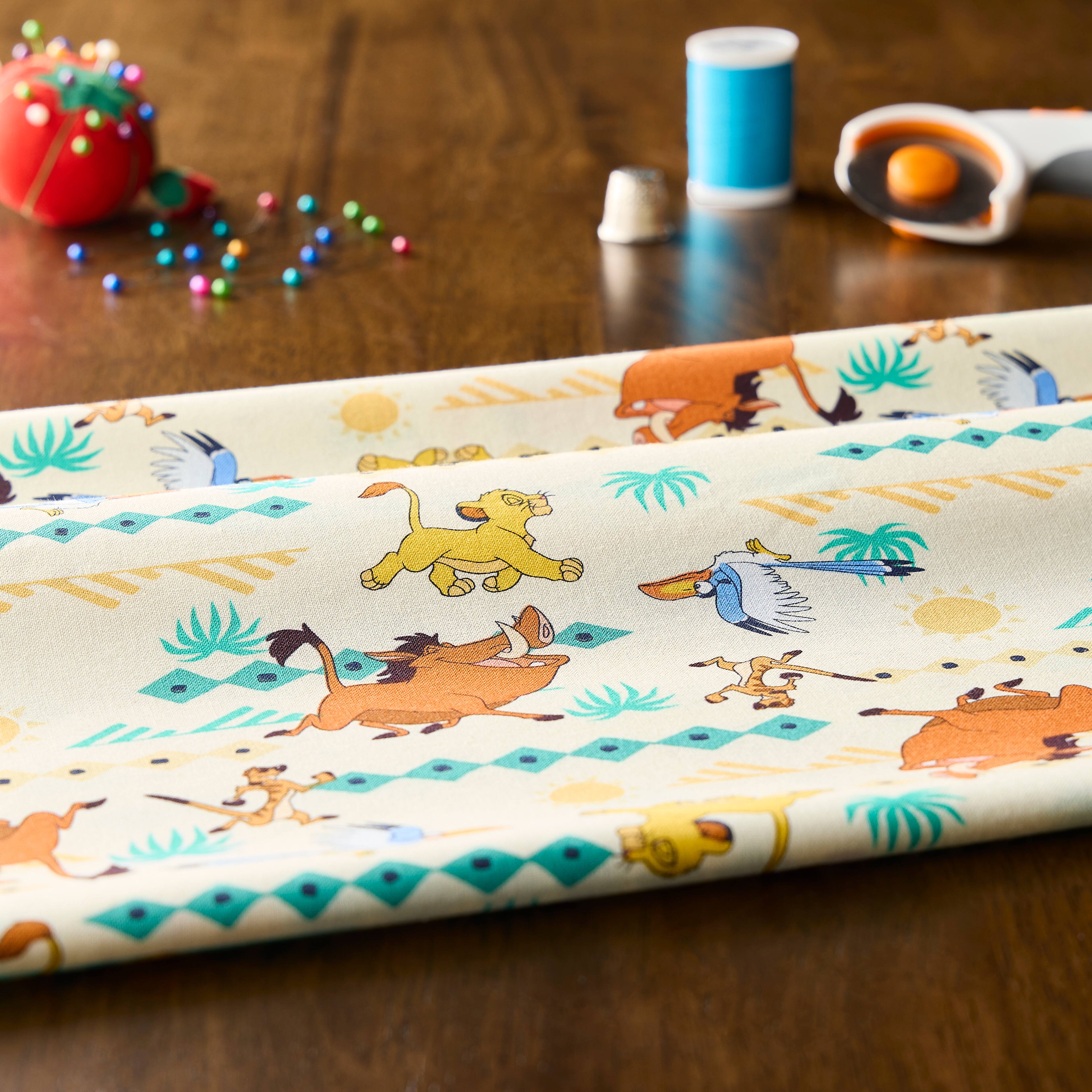 Disney® The Lion King Simba Geometric Cotton Fabric
