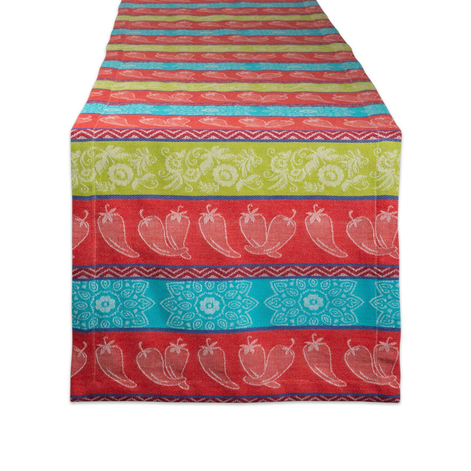 DII® 72" Chili Pepper Jacquard Table Runner