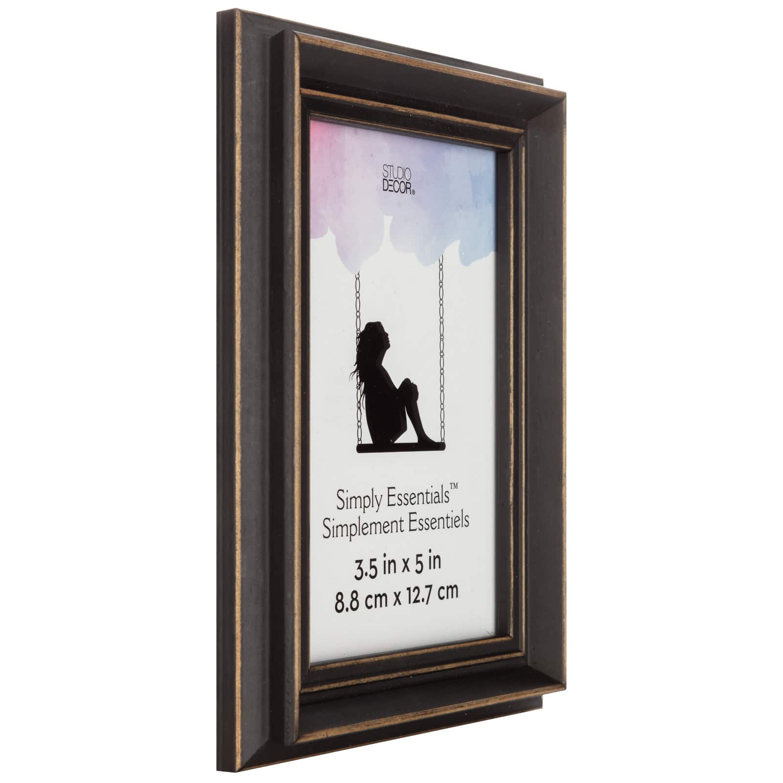 Simply Essentials™ Distressed Black Wood Frame by Studio Décor
