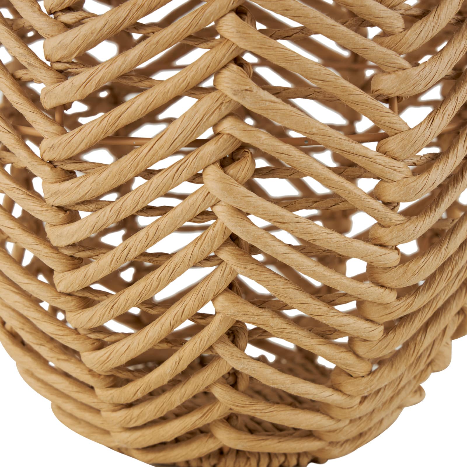 17" Brown Seagrass Handmade Woven Vase