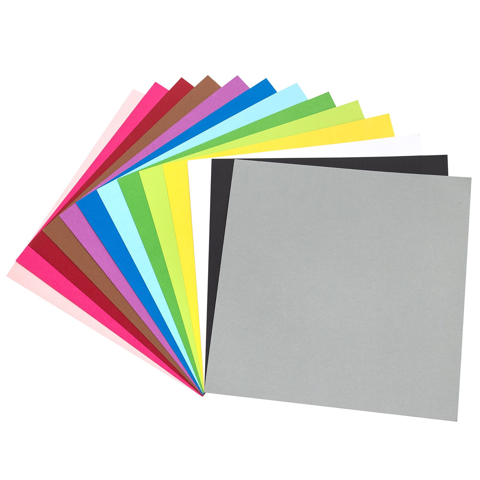 American Crafts™ 12" x 12" Primary Precision Cardstock, 60 Sheets