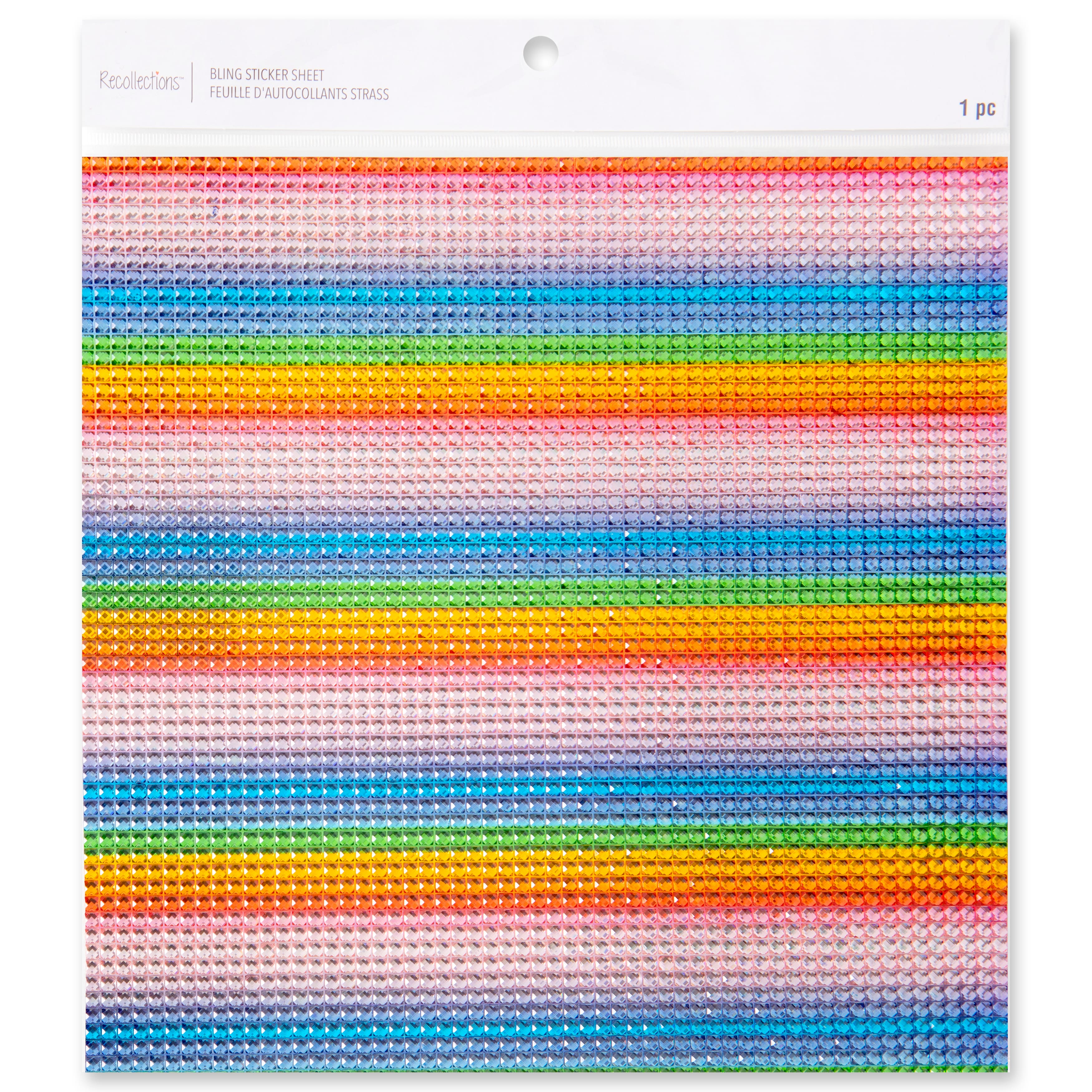 12 Pack: Rainbow Bling Sticker By Recollections™