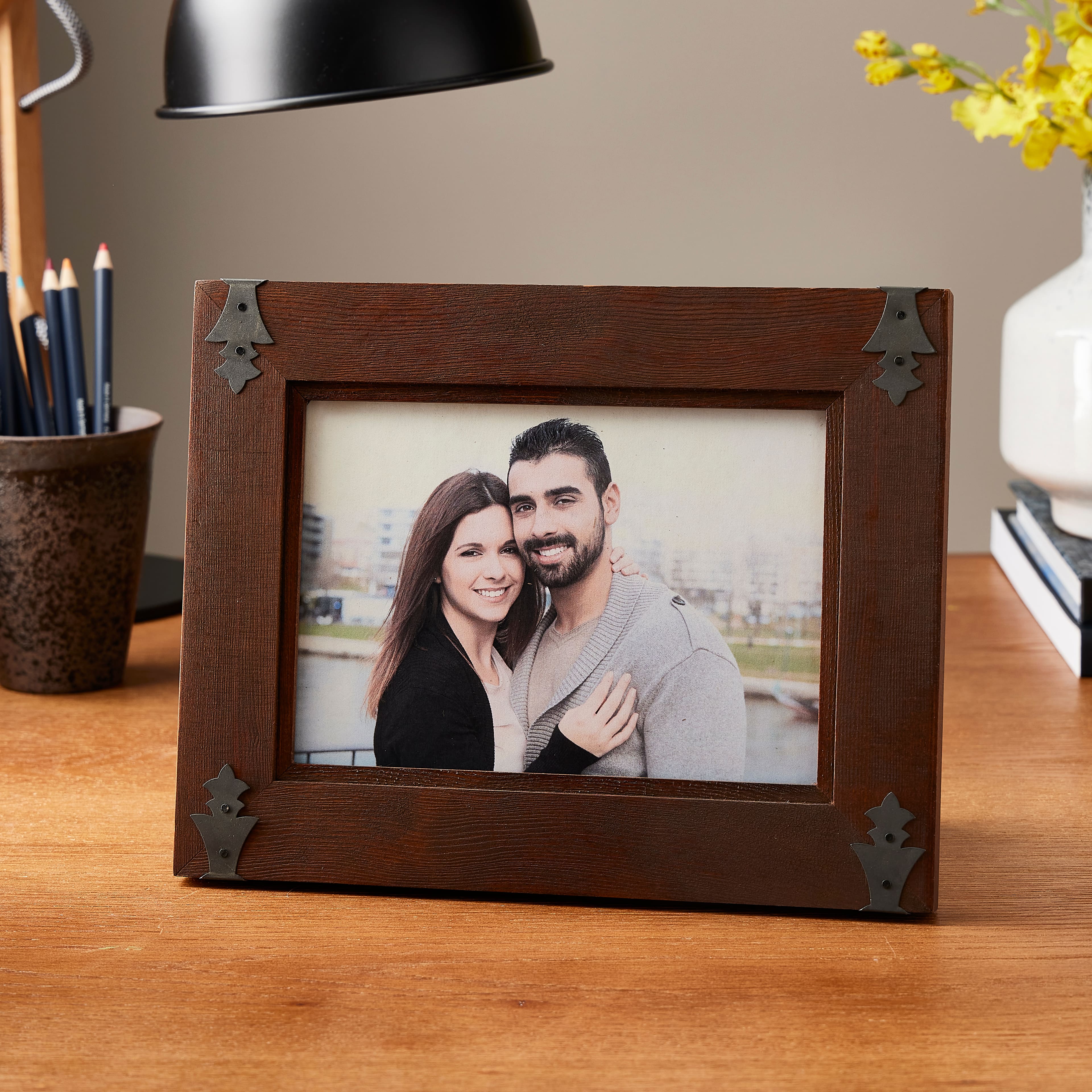 12 Pack: Dark Pine 5" x 7" Frame with Corner Accents, Expressions™ by Studio Décor®
