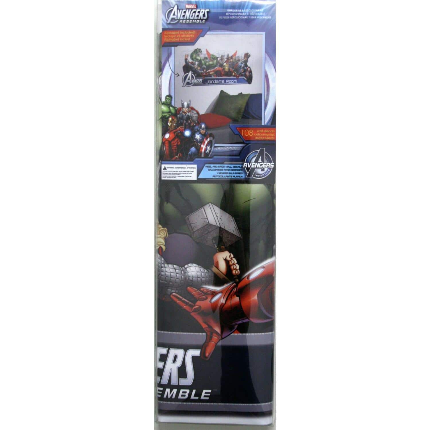RoomMates Avengers Assemble Headboard Peel & Stick Decals