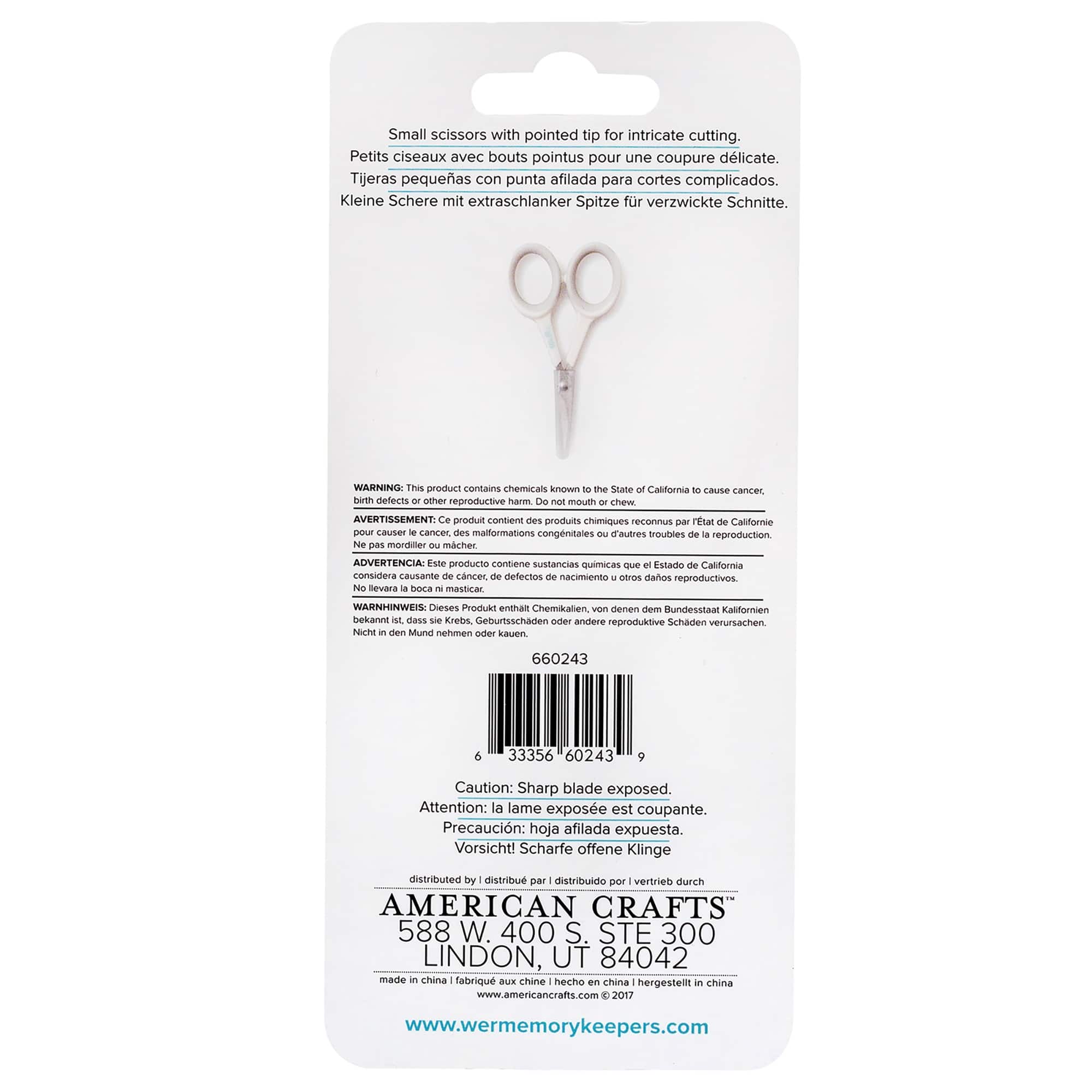 We R Memory Keepers® Crafters Essentials™ Detail Scissors