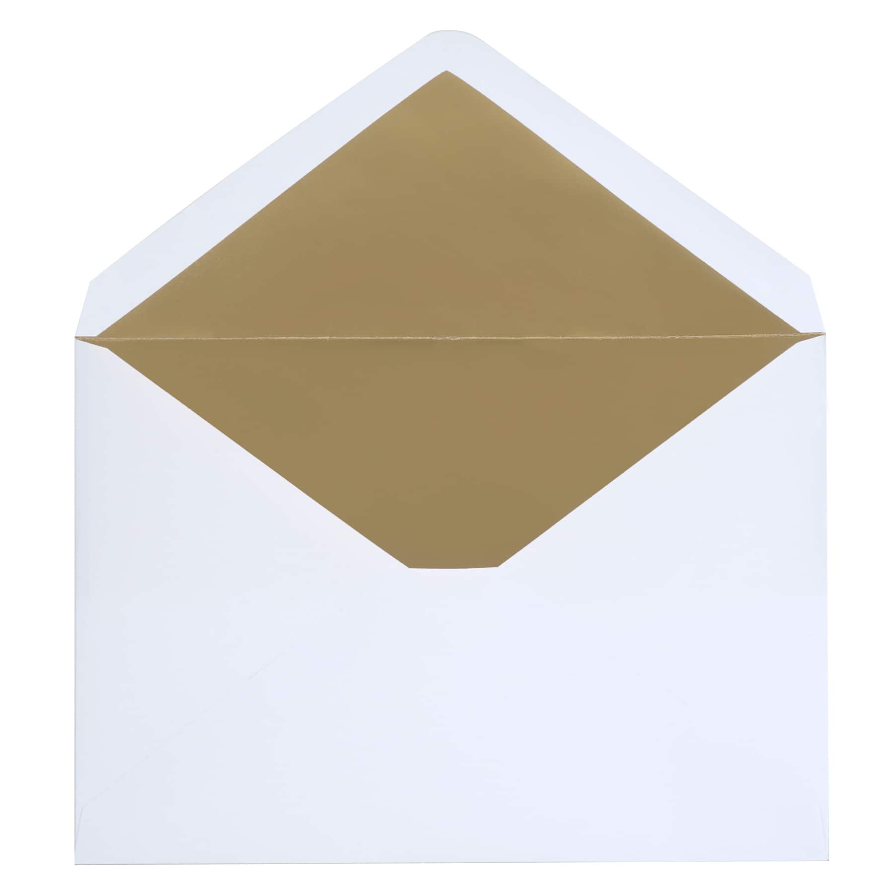 5.25" x 7.25" Gold Foil Lined Envelopes by Recollections™, 10ct.