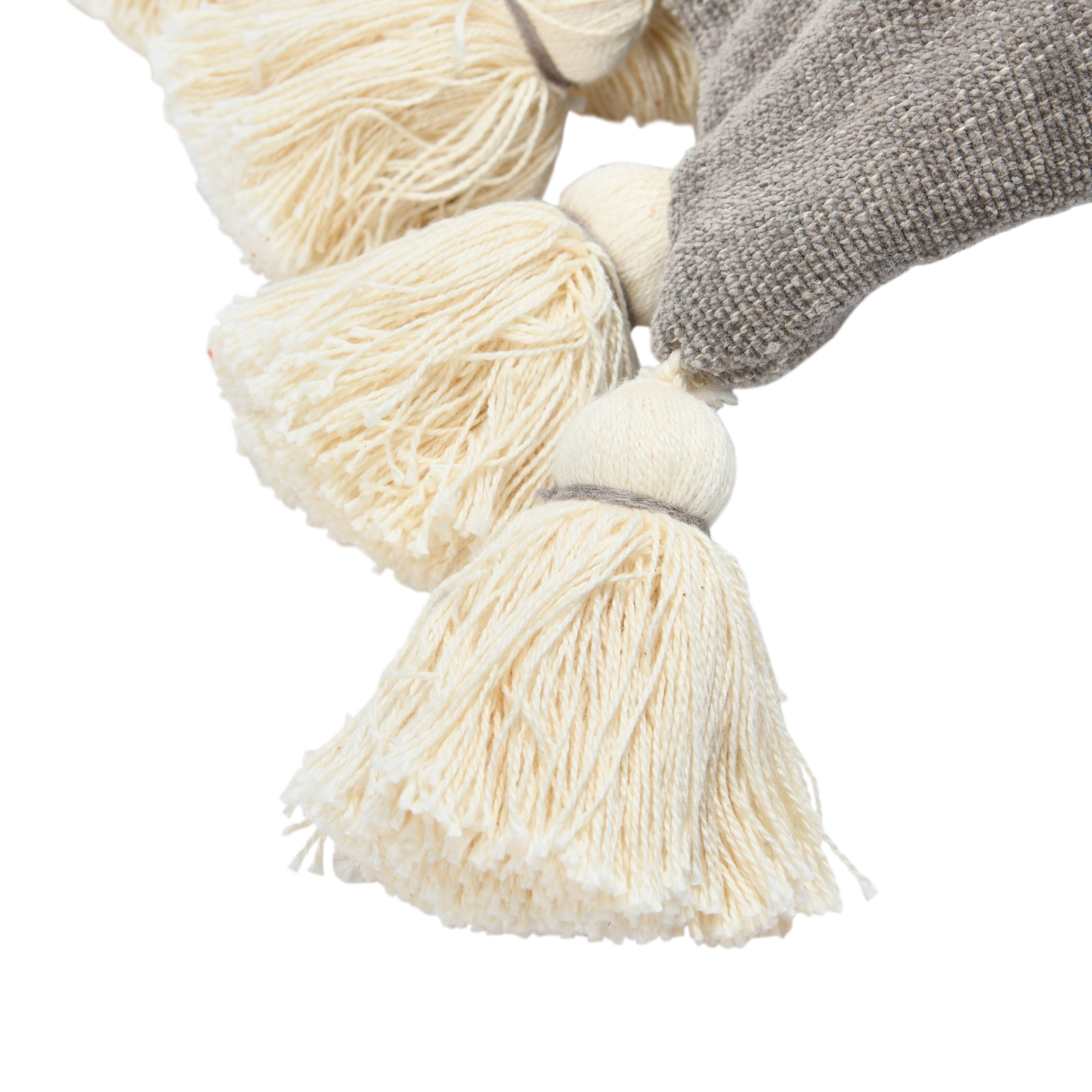 Hello Honey® Cotton Chenille Lumbar Pillow with Tassels