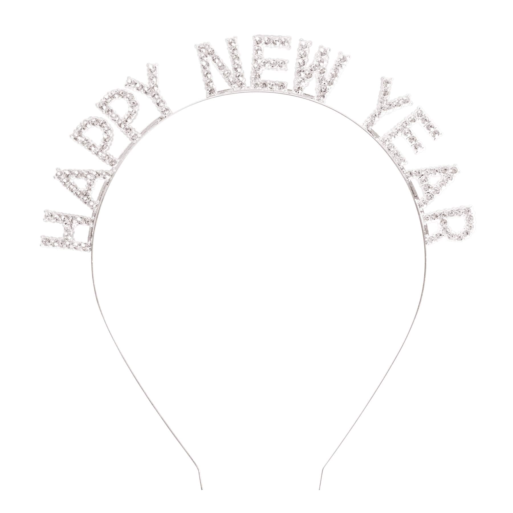 Beistle Rhinestone Happy New Year Headbands, 2ct.
