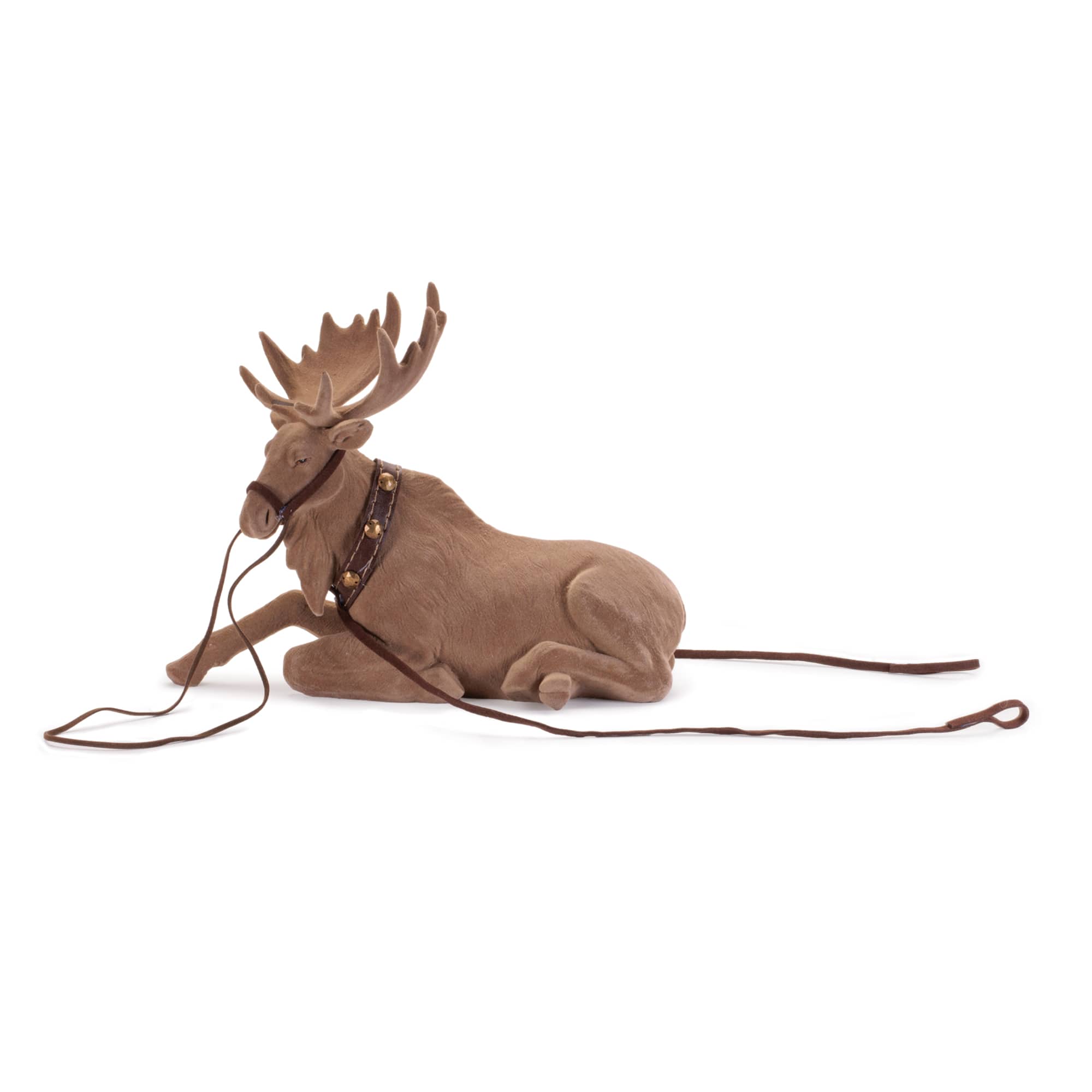Melrose Felt Moose with Reigns Décor Set
