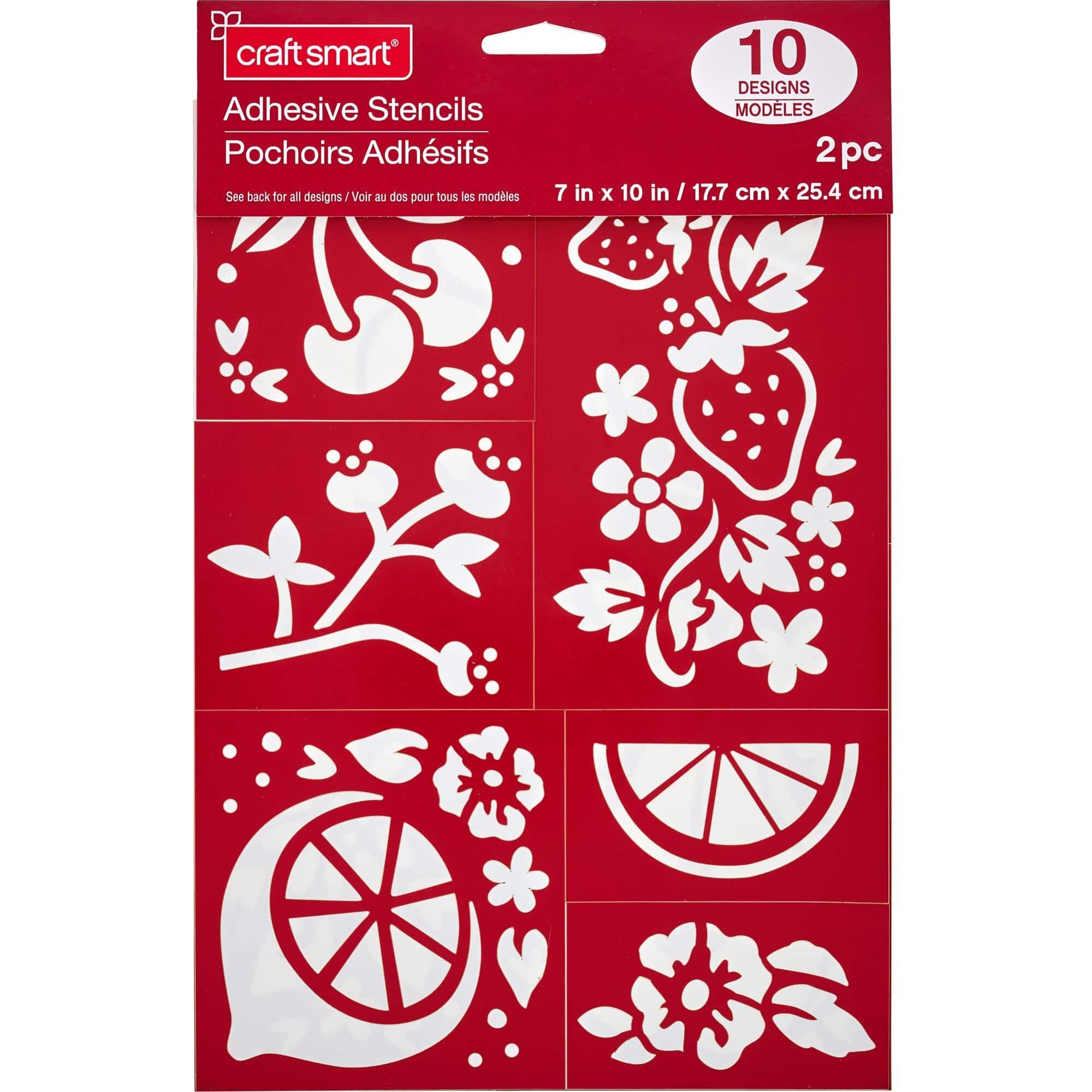 Fruit Stencils, 7" x 10" by Craft Smart®