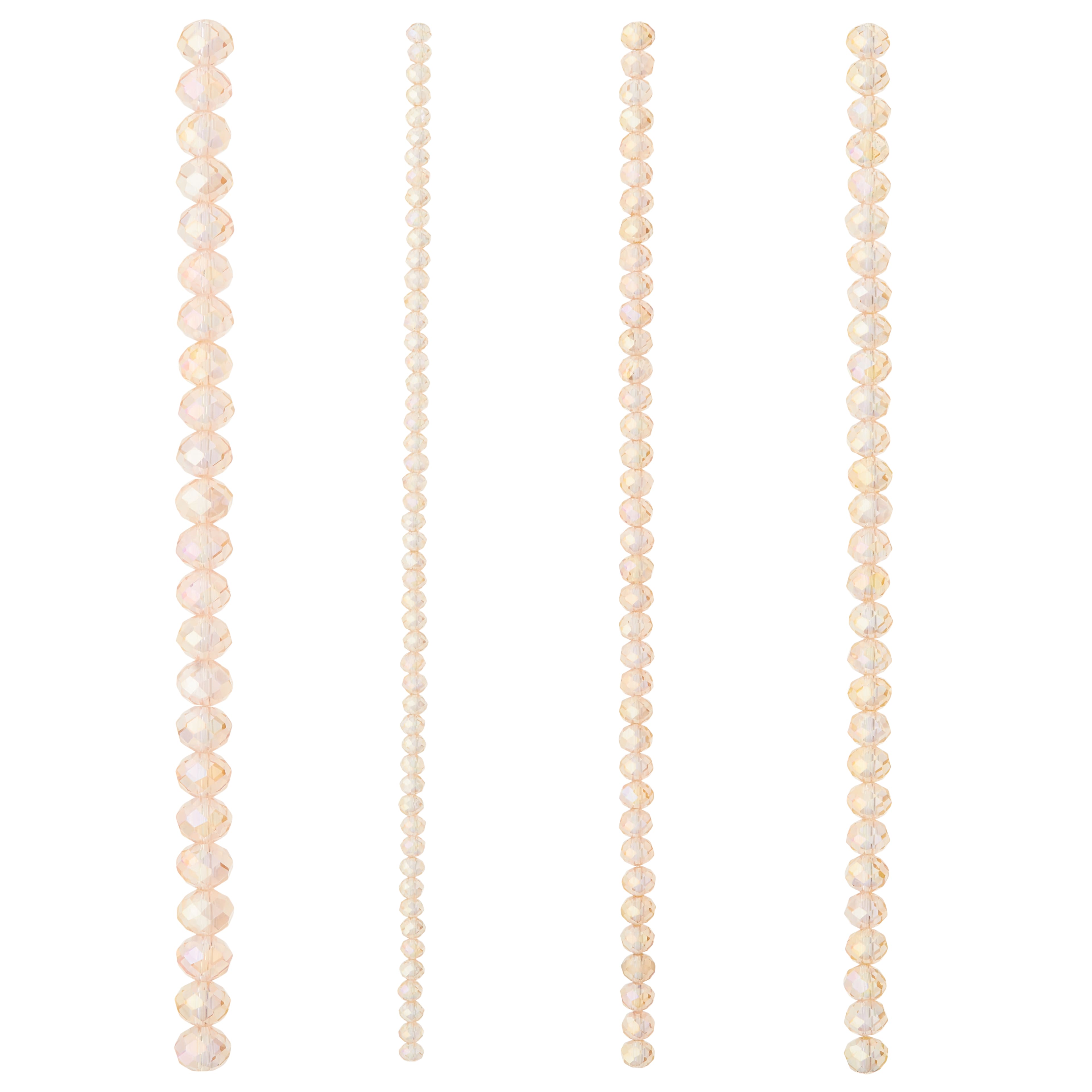 12 Pack: Pink & Gold Plated Faceted Glass Rondelle Beads by Bead Landing™