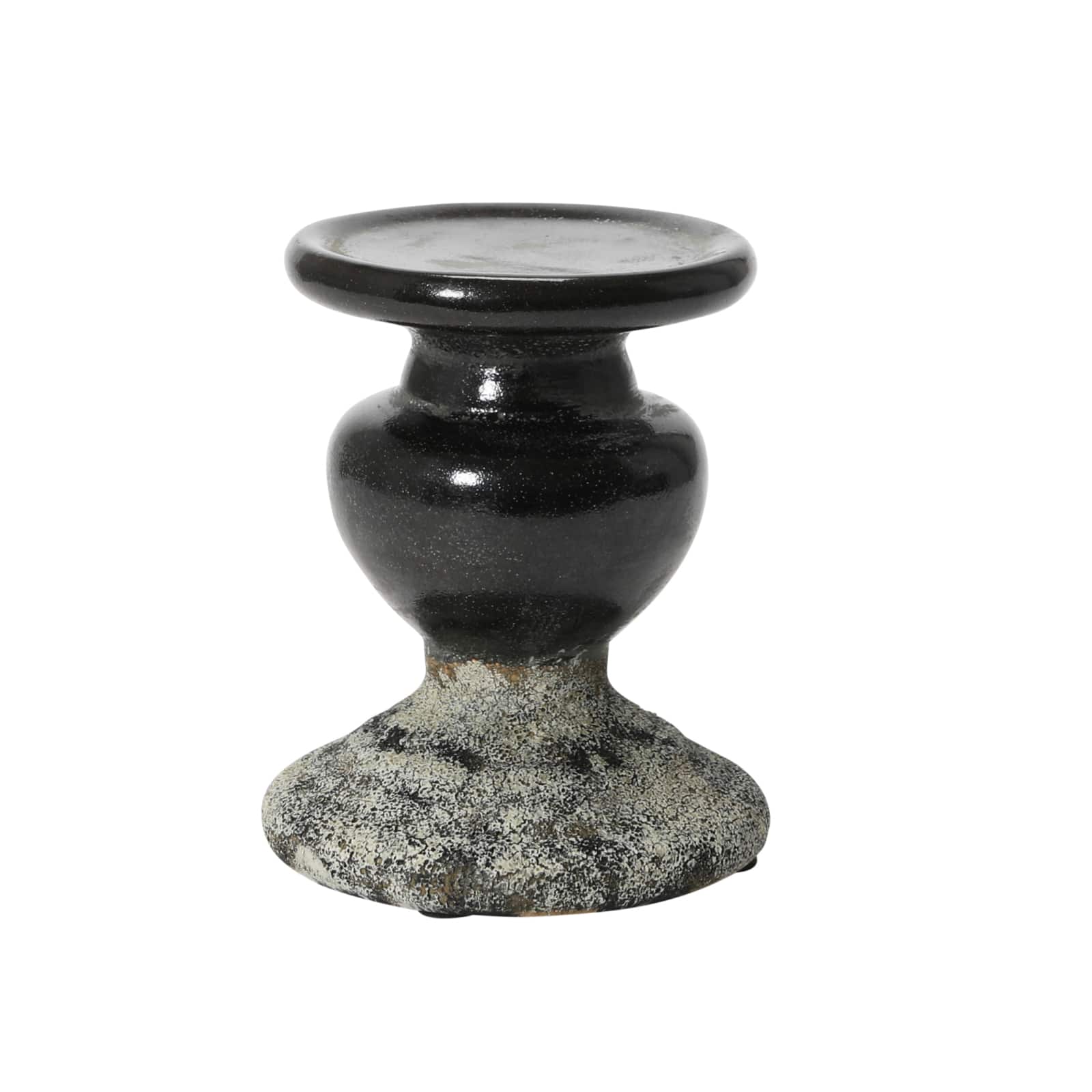Hello Honey® 5" 2-Tone Sculptural Terra Cotta Candle Holder
