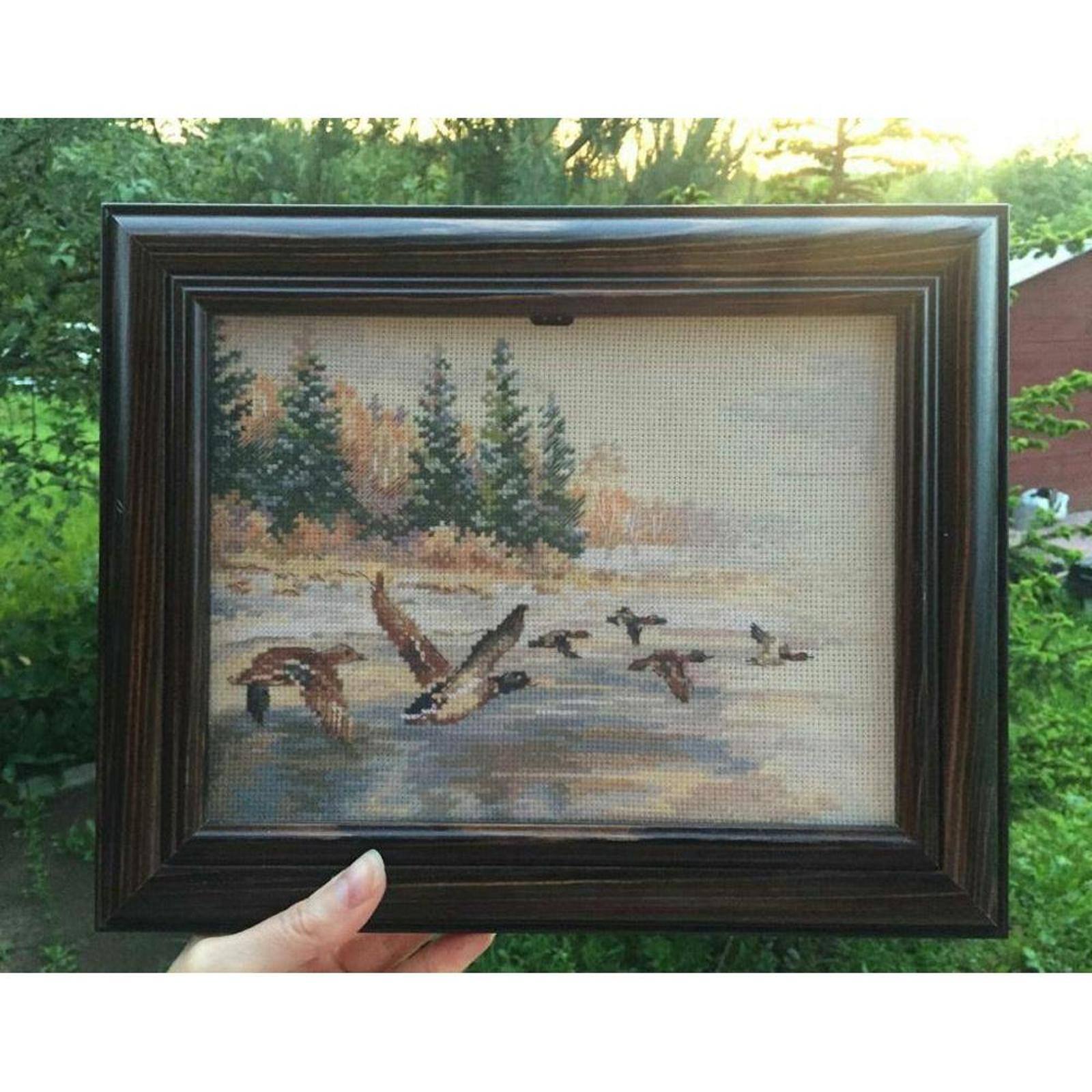 Alisa Flying Ducks Cross Stitch Kit
