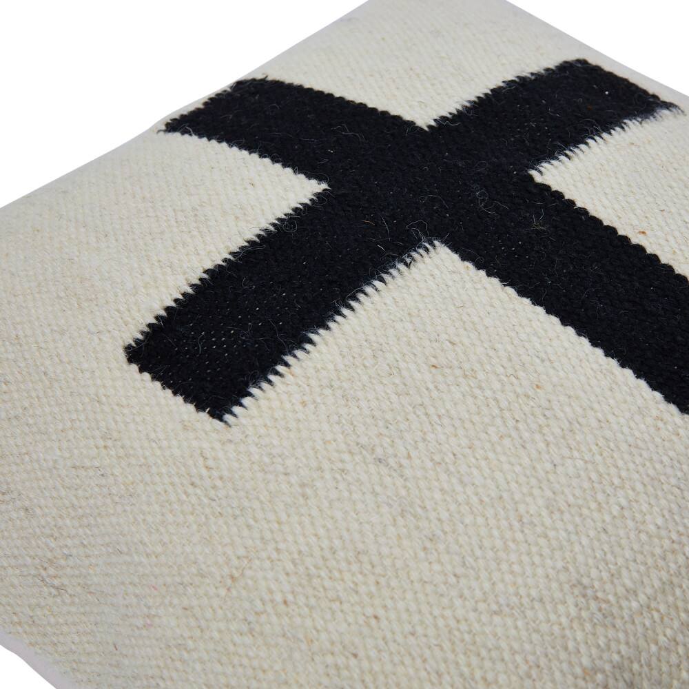 Hello Honey® 20" x 20" Swiss Cross Cotton Wool Throw Pillow