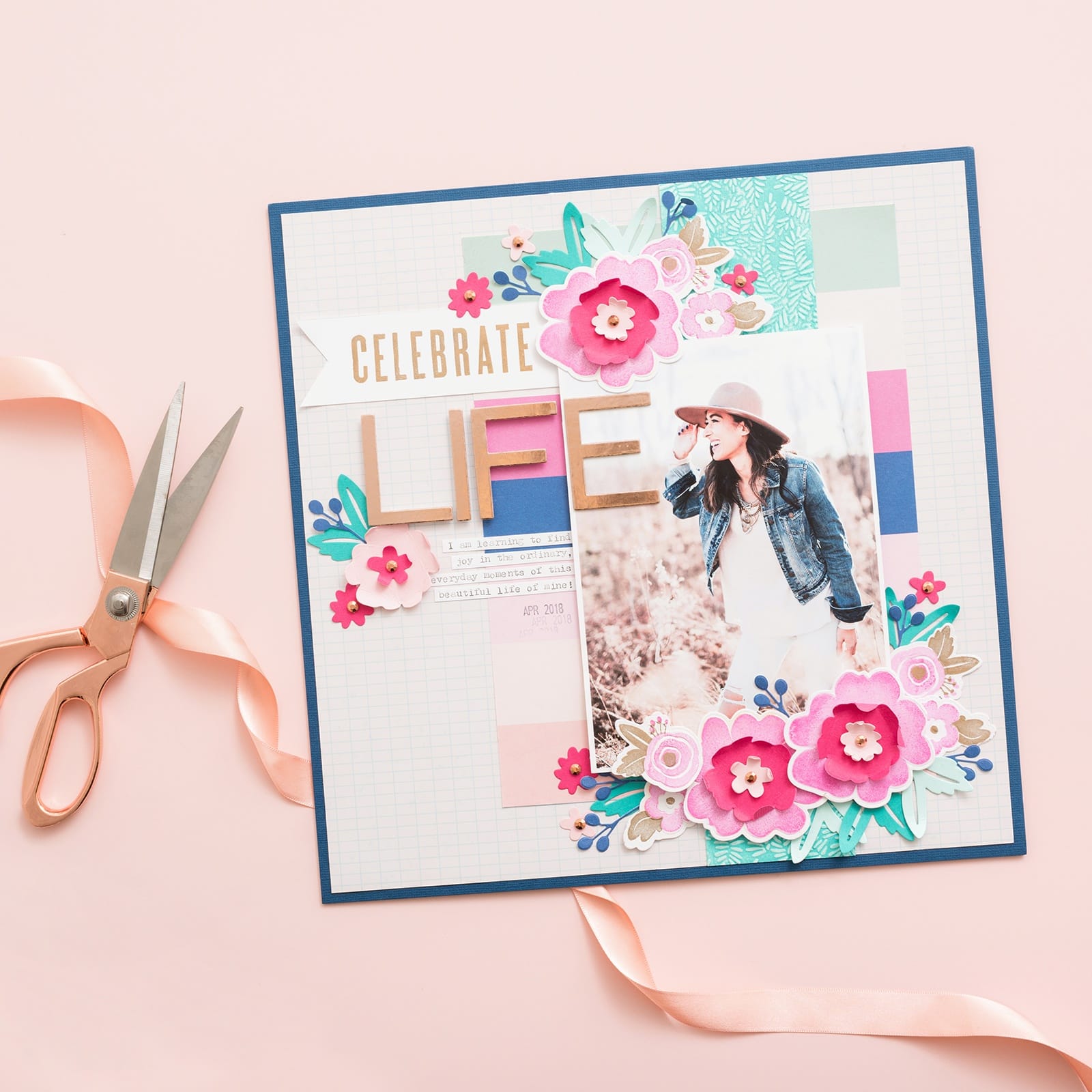 We R Memory Keepers® Floral Stamp, Die & Emboss Kit