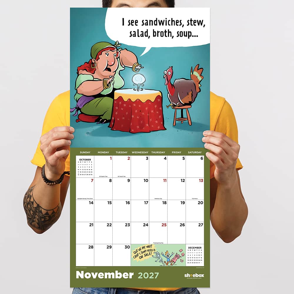 2027 Shoebox: Laugh Out Loud Wall Calendar