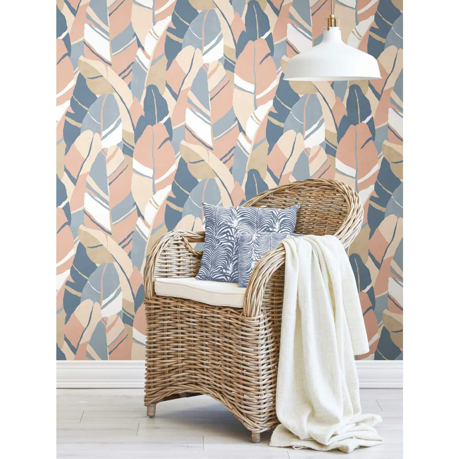 RoomMates Hearts of Palm Peel & Stick Wallpaper