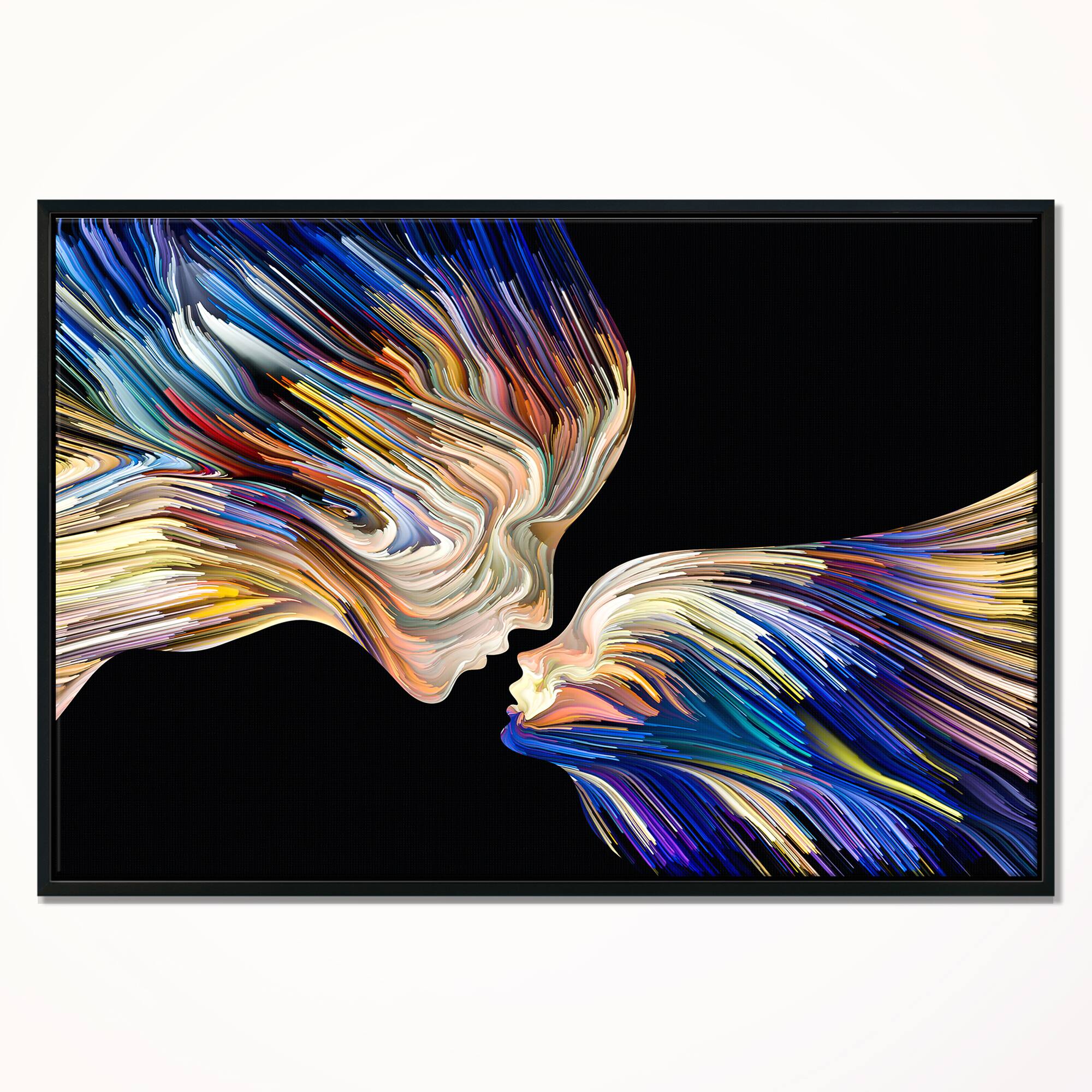 Designart - Metaphorical Mind Painting - Sensual Framed Canvas Art Print