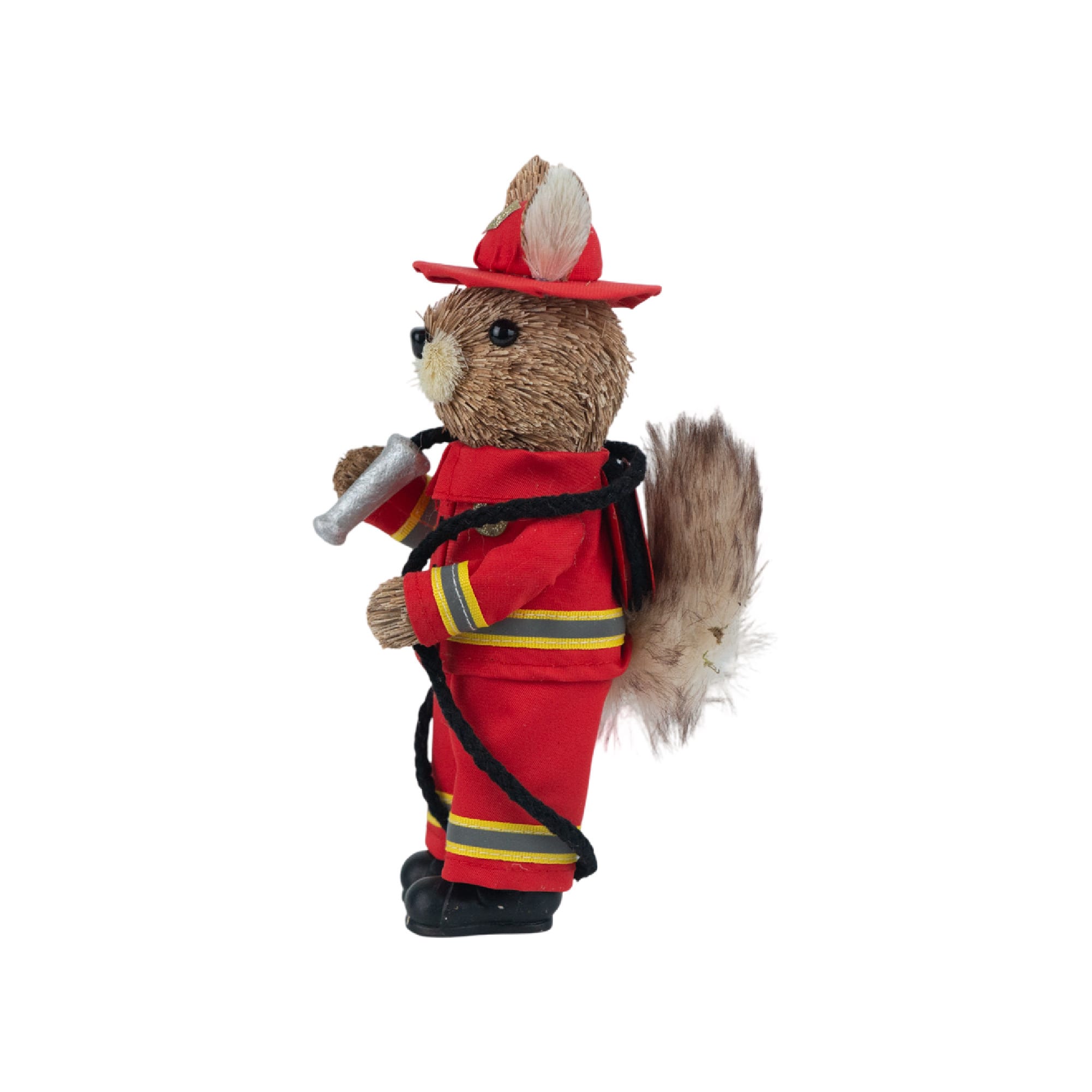 8.5" Fireman Squirrel Natural Decorative Animal by Ashland®
