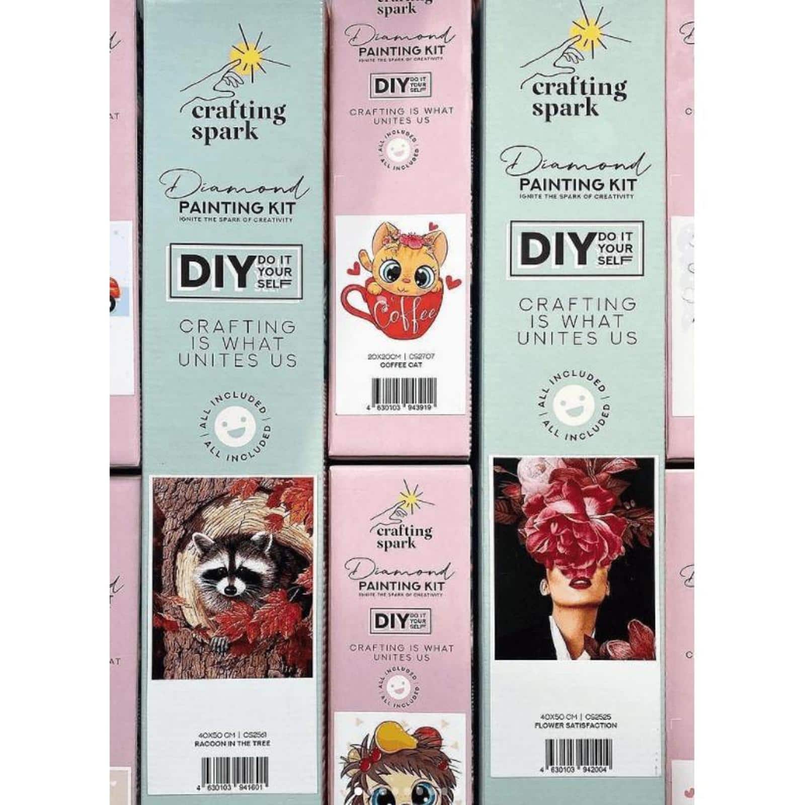 Crafting Spark Cat at Home Diamond Painting Kit