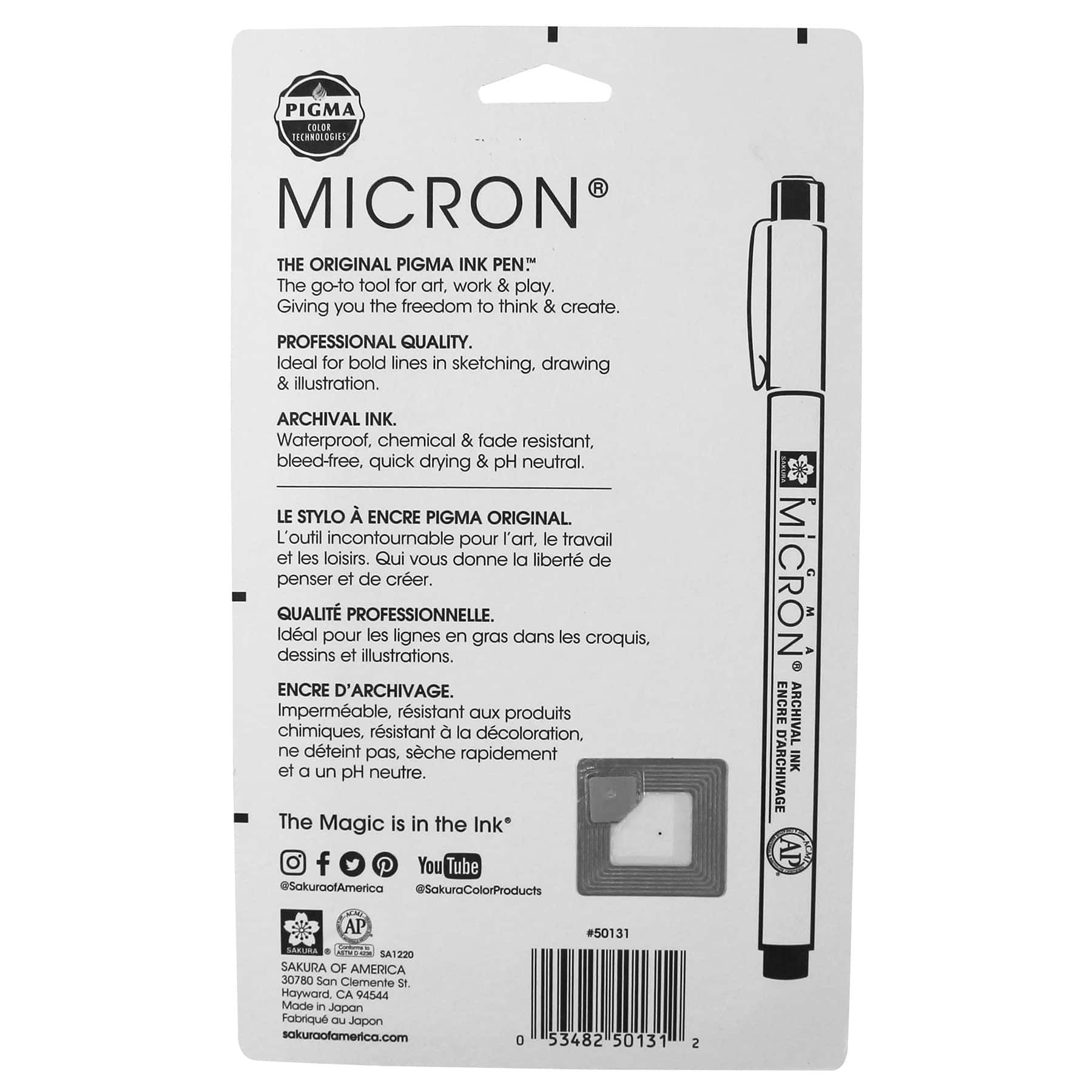 Pigma® Micron® Black Bold Line Ink Pens, 6ct.