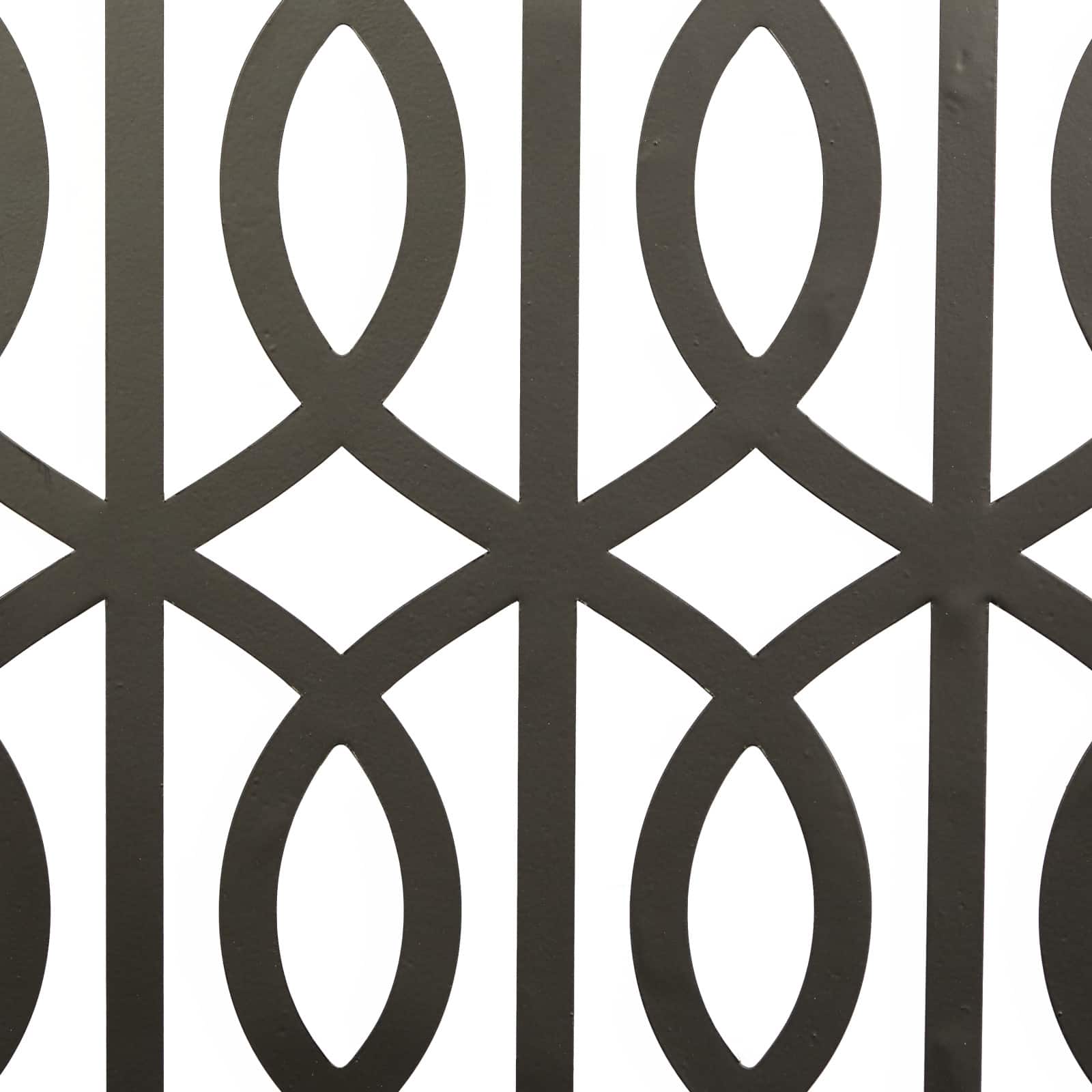 Set of 4 Black Wood Contemporary Wall Decor 17", 17"