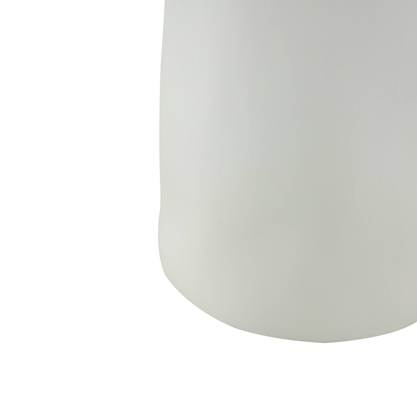 12" White Floral Narrow Opening Ceramic Decorative Vase