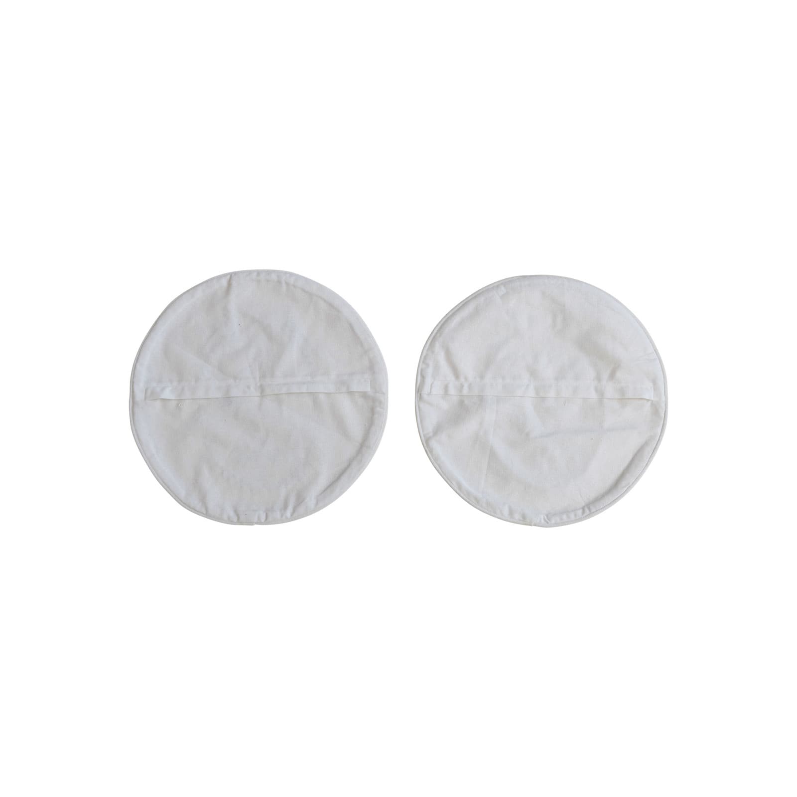 Hello Honey® 16" Embroidered Rabbit & Dove Round Cotton Velvet Pillow Set