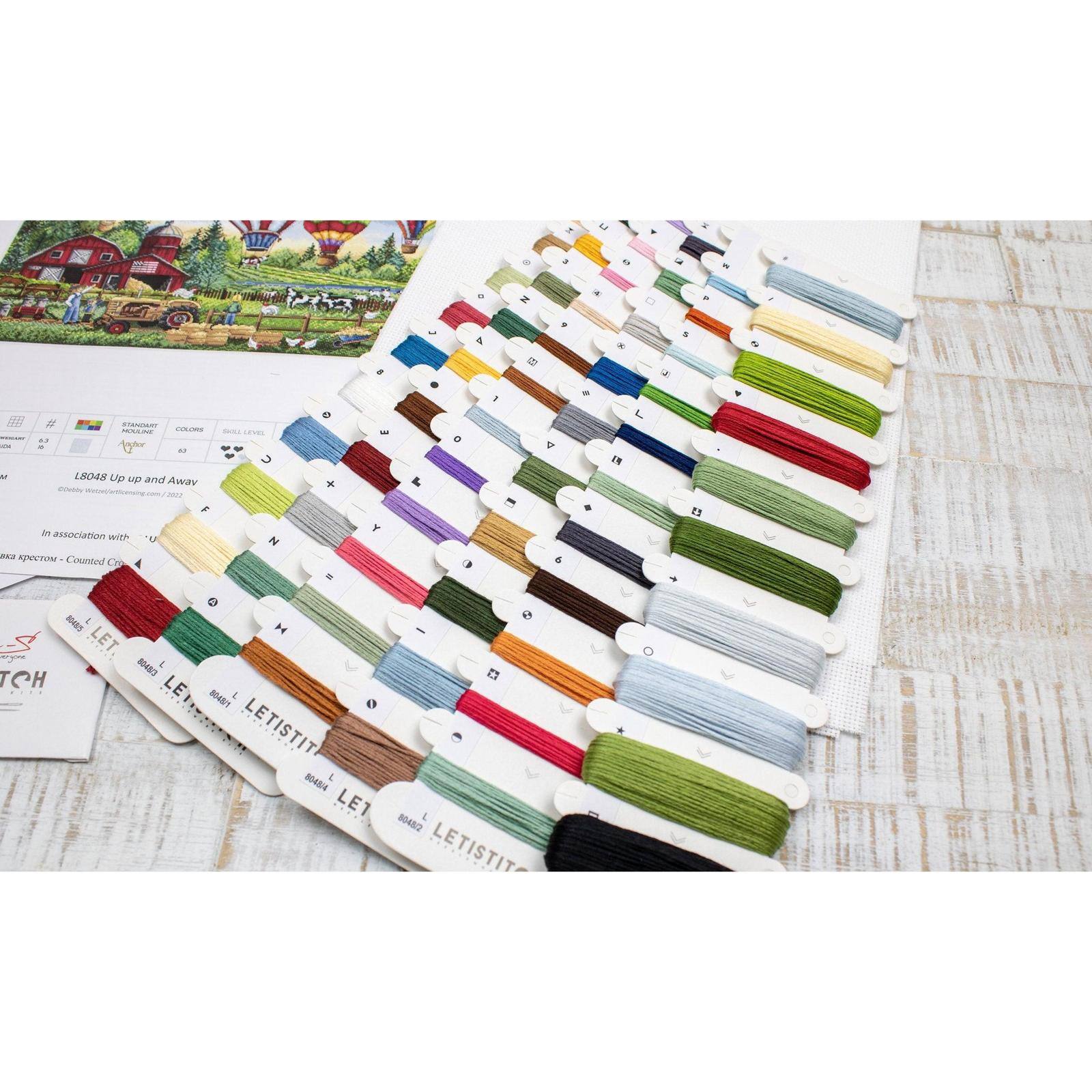 Letistitch Up Up and Away Counted Cross Stitch Kit