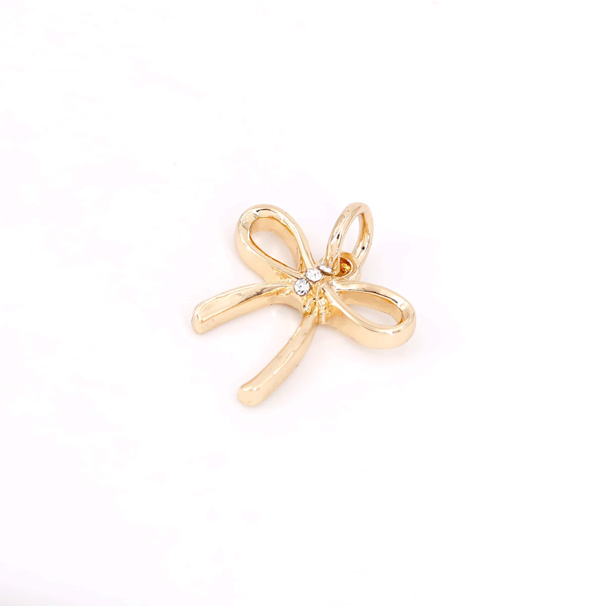 14K Gold-Plated Bow Charm by Bead Landing™
