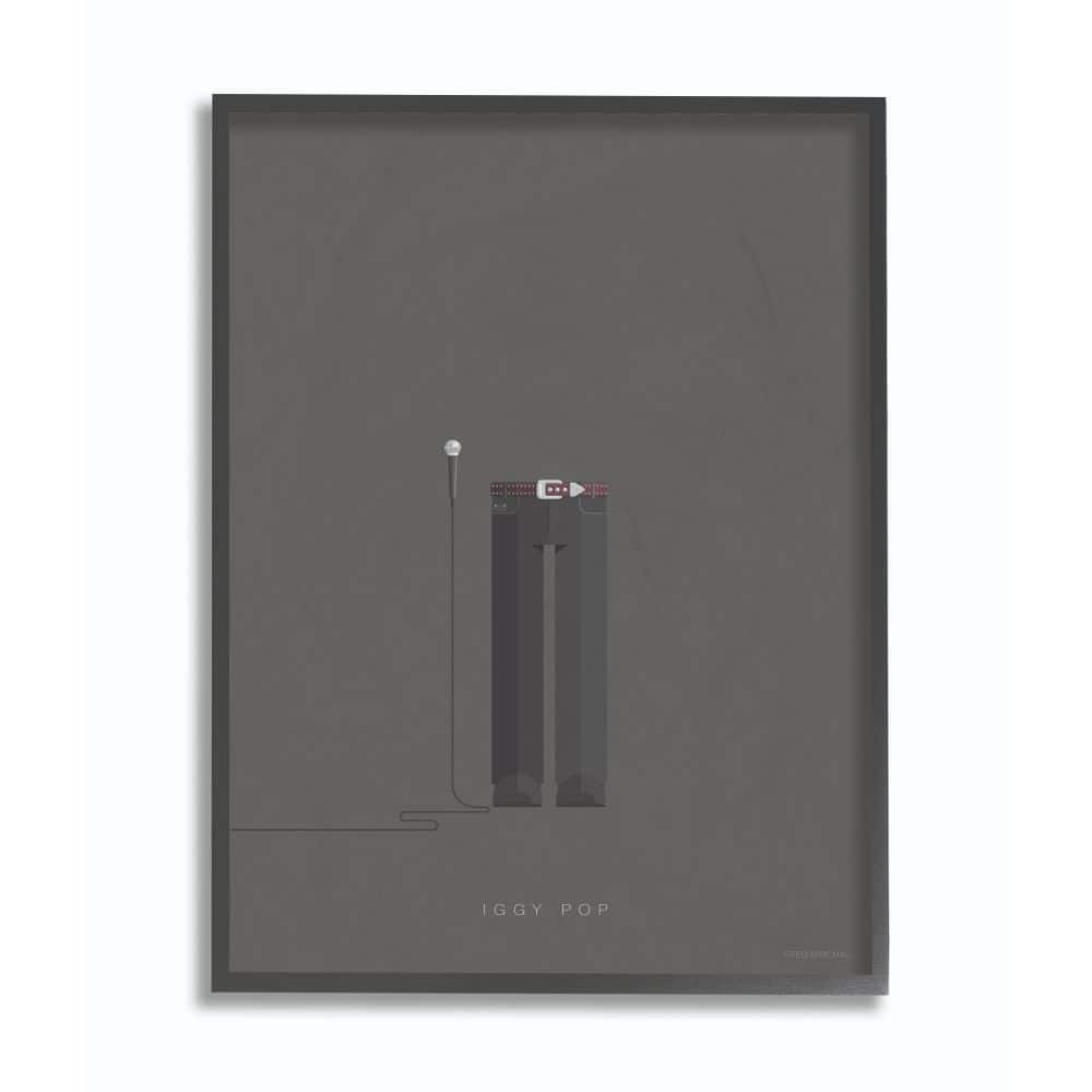 Stupell Industries Iggy Pop Fashion Design Wall Accent with Black Frame