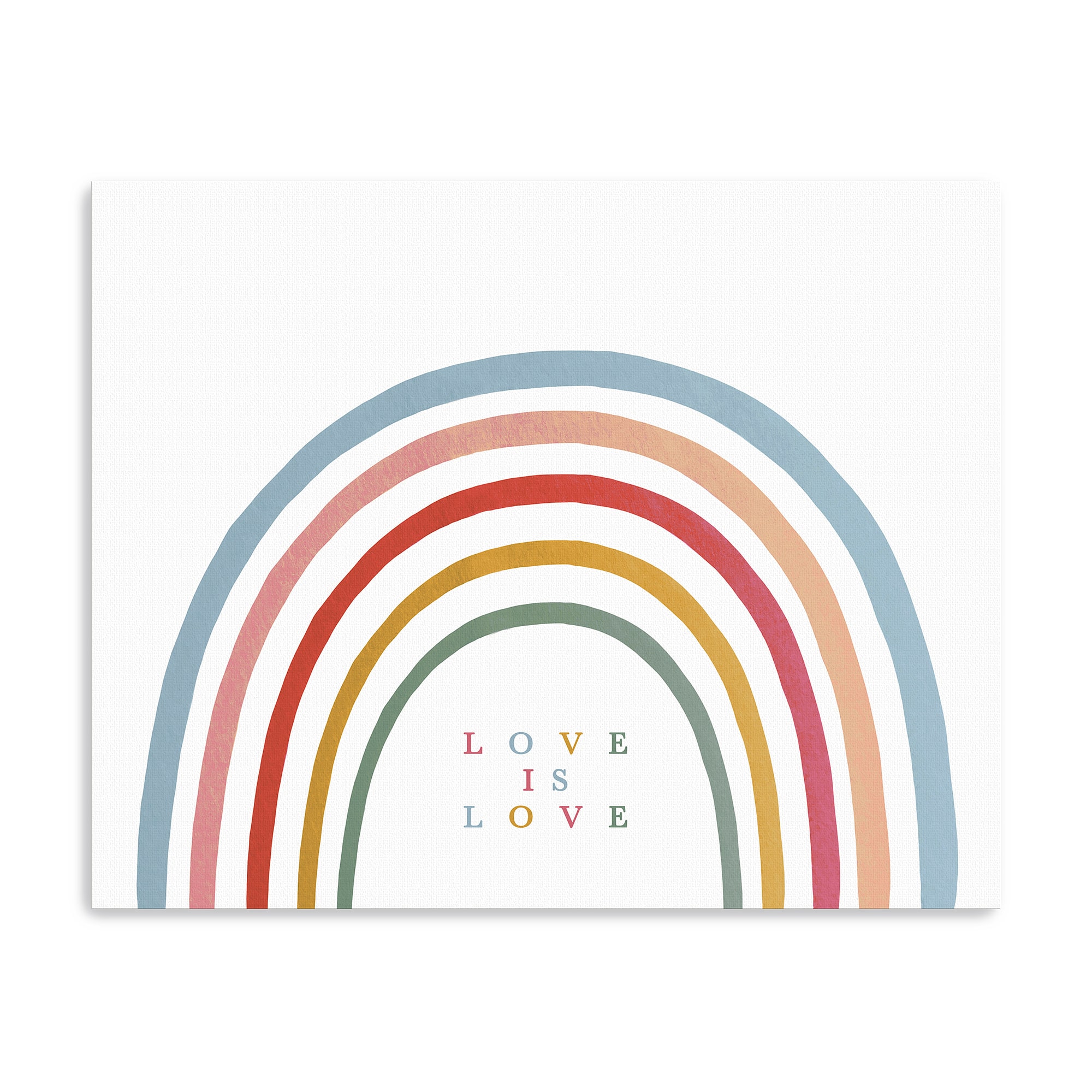 Love is Love Rainbow Canvas Giclée Art