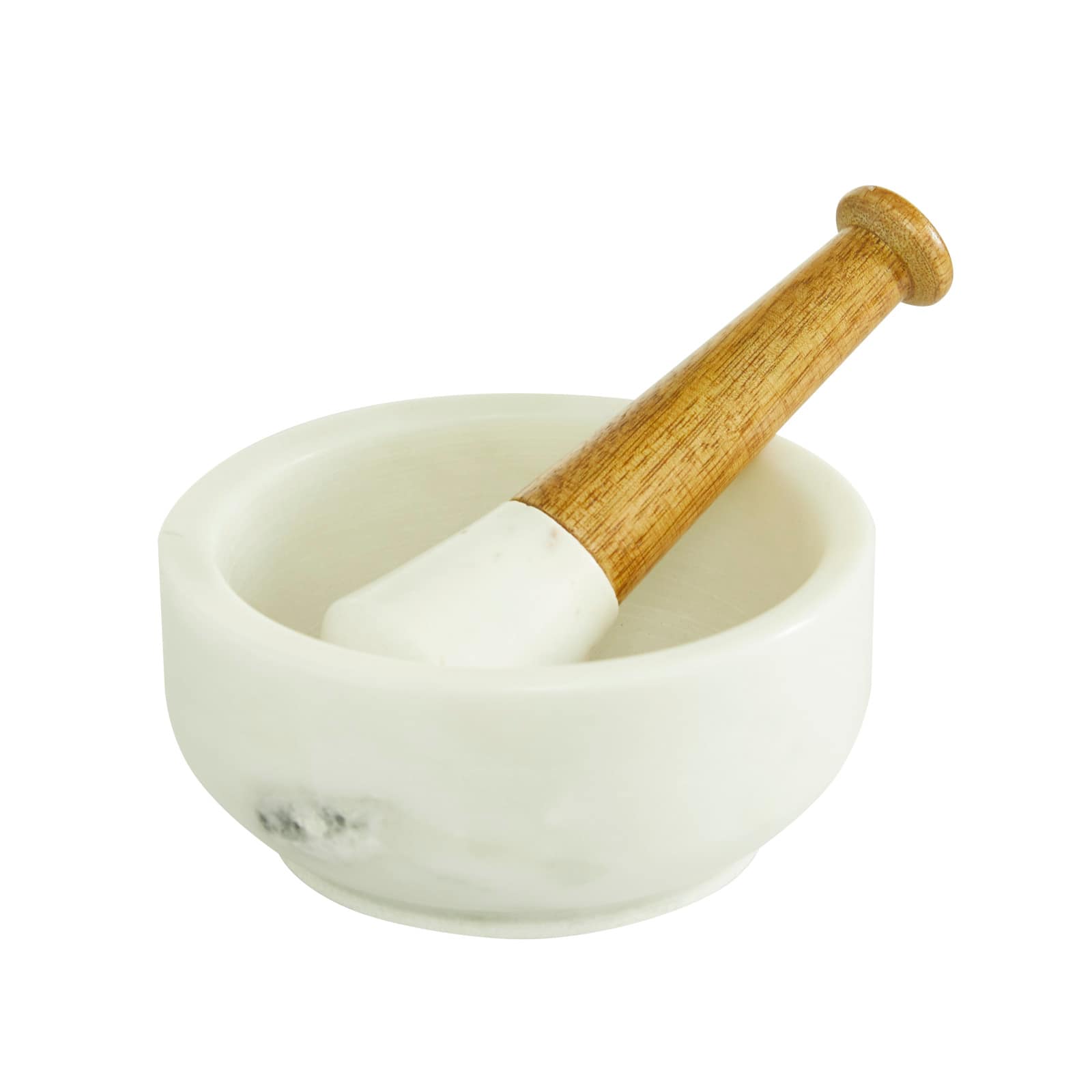 White Marble Natural Mortar & Pestle Set